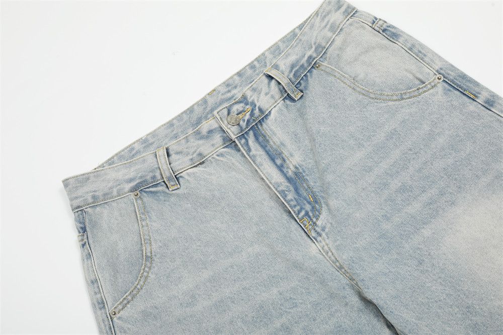 Jean Men's loose punk heavy washed scimitar jeans Size US 32 / EU 48 - 3 Thumbnail