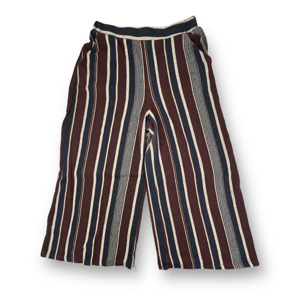 Other Lush Knit Cropped Wide Leg Pants Size Large Size 34" / US 12 / IT 48 - 2 Thumbnail