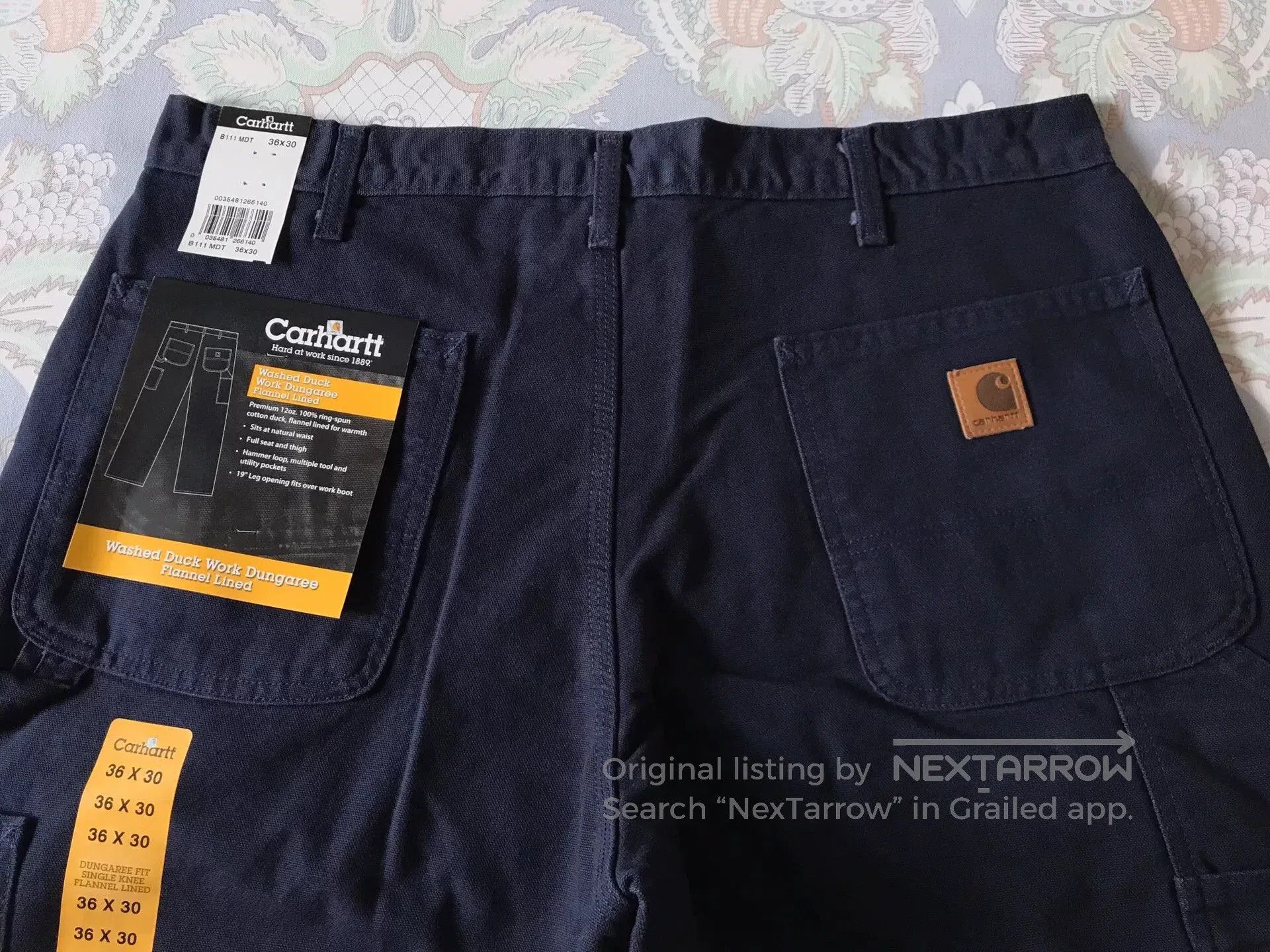 Carhartt Carhartt B111 Flannel Lined Work Pants. Size US 36 / EU 52 - 5 Thumbnail