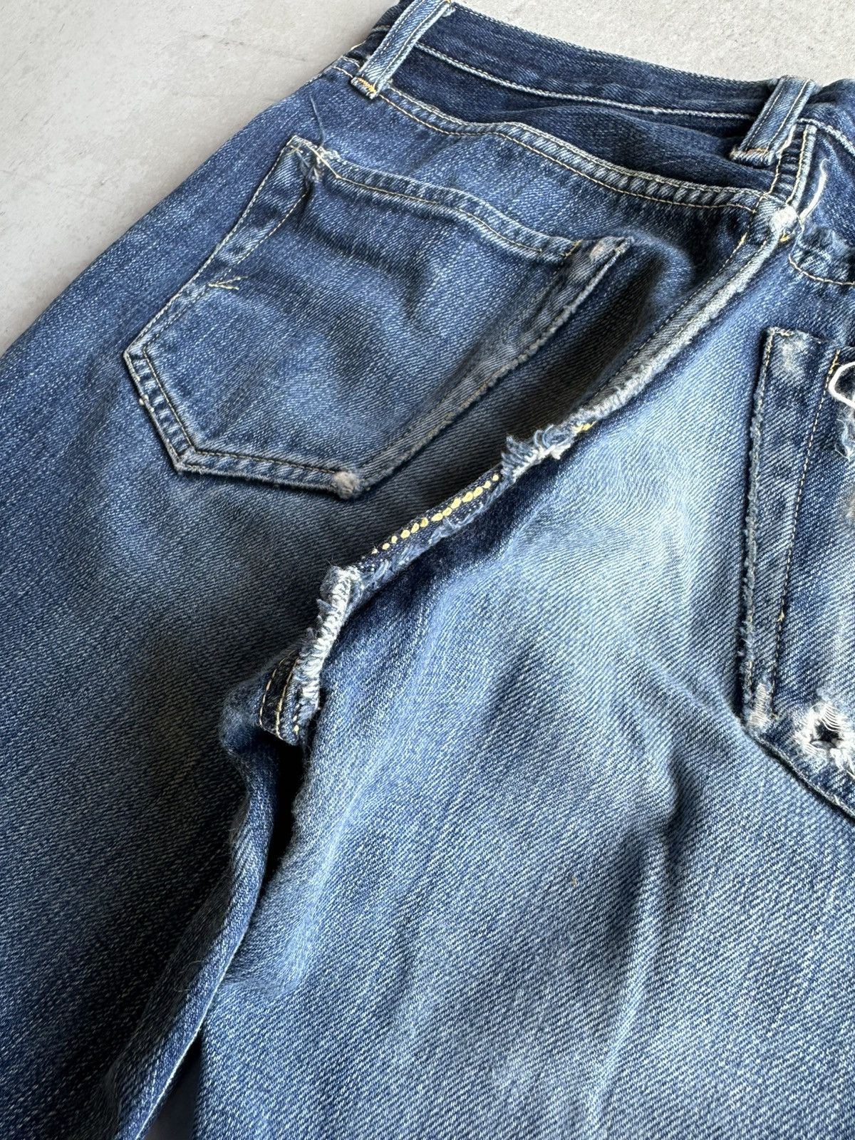 Studio D'Artisan SICKSS! Vintage STUDIO D ARTISAN Denim Lemon Stitch/Selvedge Size US 29 - 18 Thumbnail
