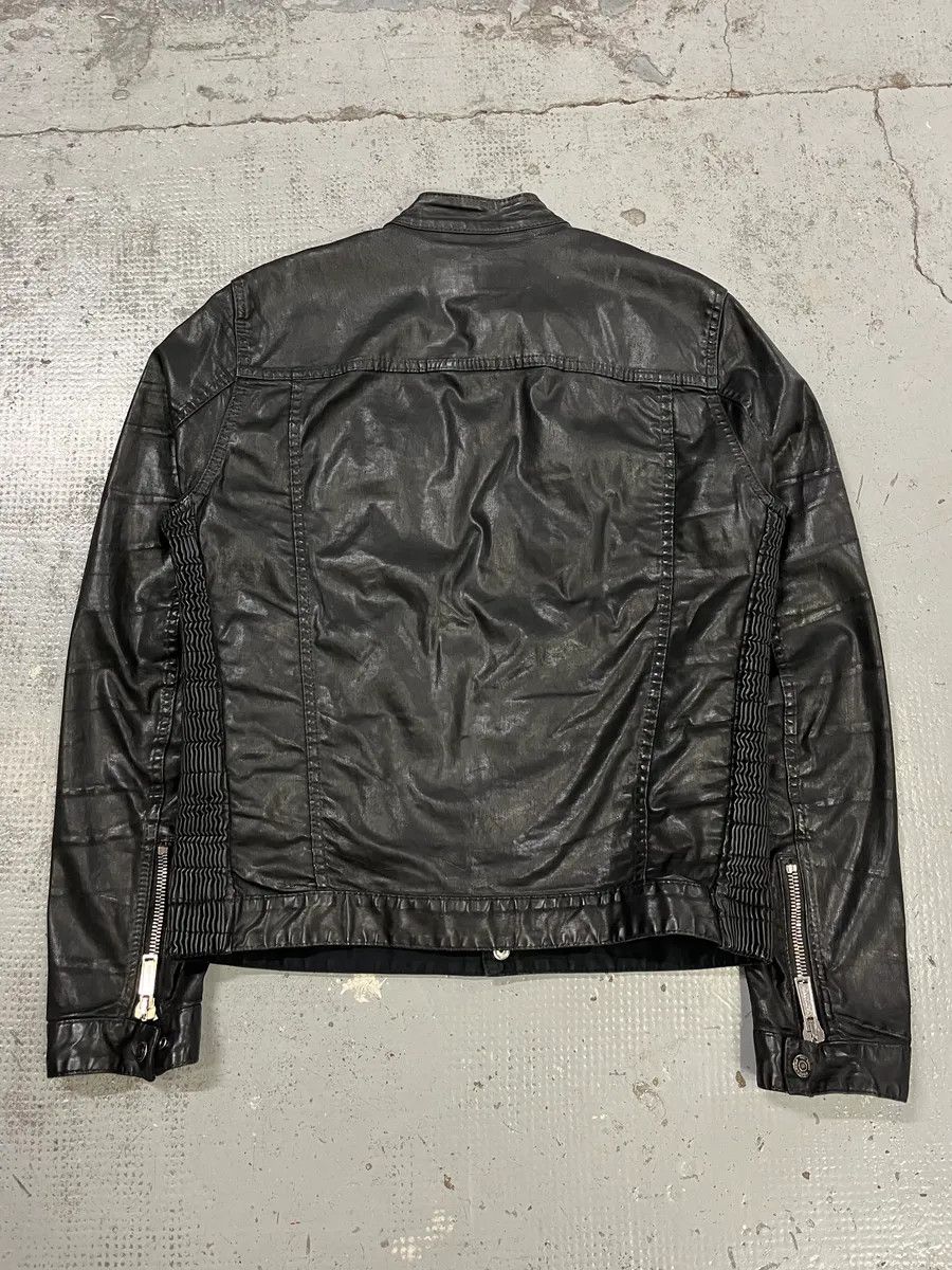 Dsquared2 AW2015 Dsquared2 Biker Waxed Black Jacket Size US M / EU 48-50 / 2 - 7 Thumbnail