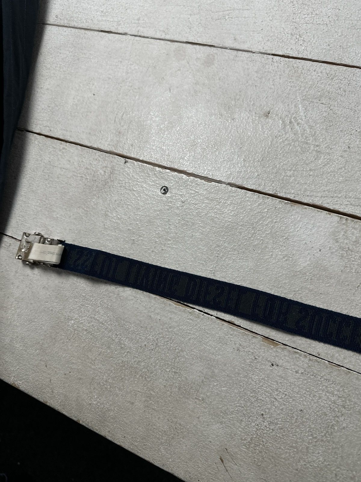 Diesel 🚨 VINTAGE AVANT GARDE DIESEL BELT LOGO OPIUM BLUE COTTON Size ONE SIZE - 8 Thumbnail