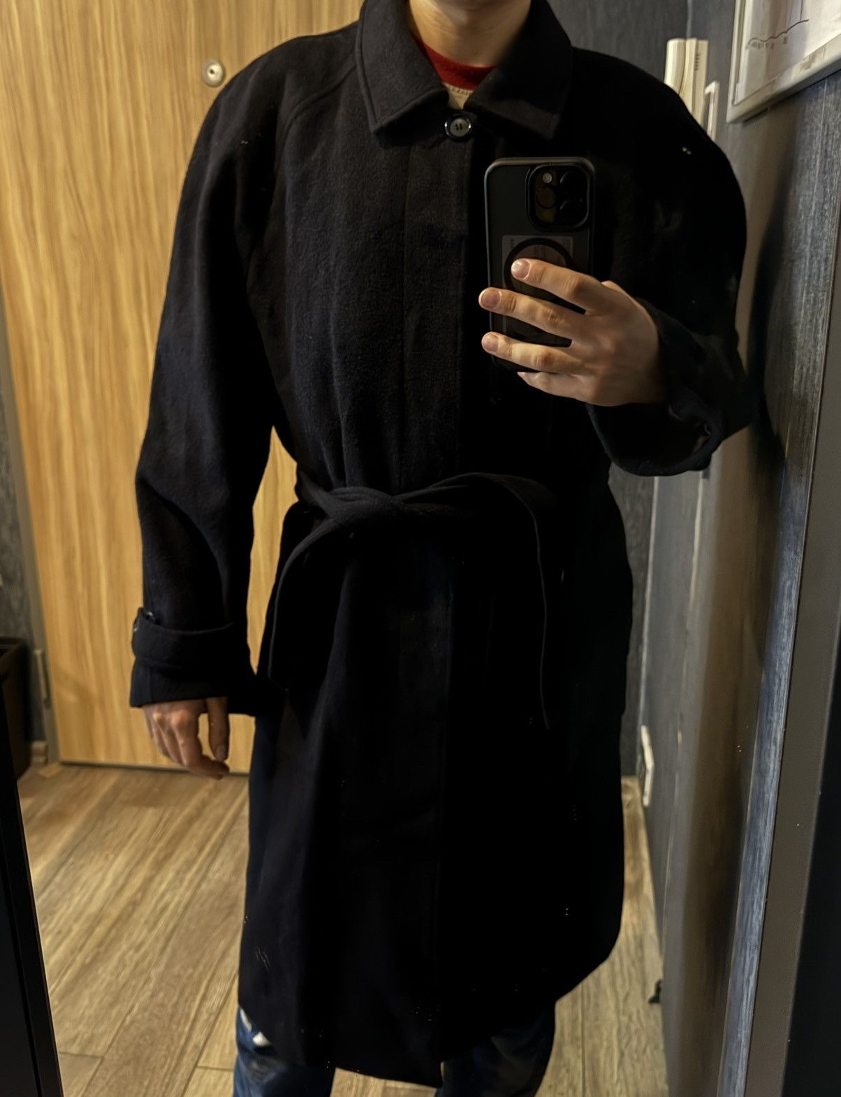 Yves Saint Laurent 90’s Wool YSL Coat Long France Size US M / EU 48-50 / 2 - 19 Thumbnail