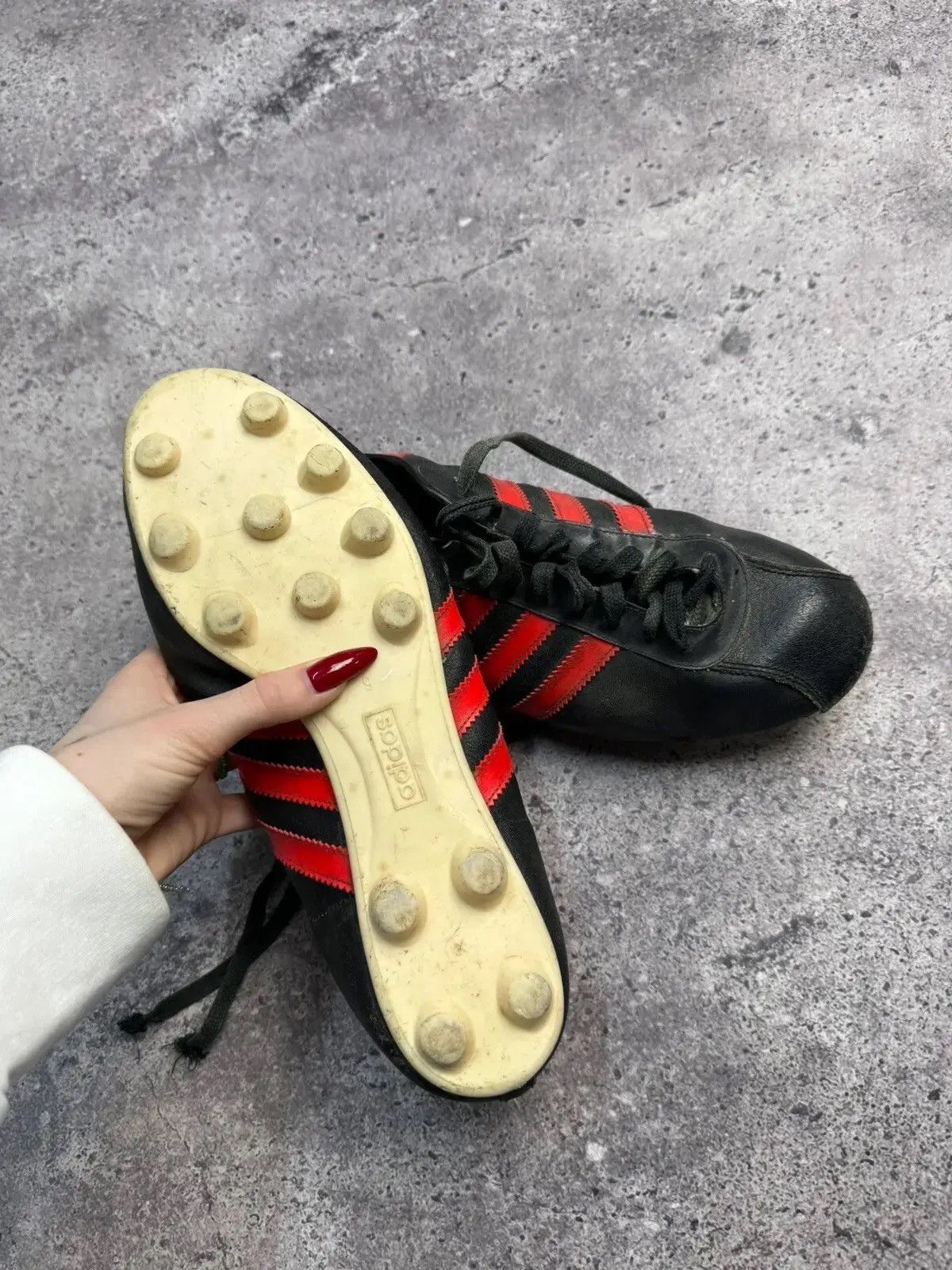 Adidas × Vintage Vintage ADIDAS CHILE Football Boots Rare 70s Made Yogoslavia Size US 9 / EU 42 - 7 Thumbnail