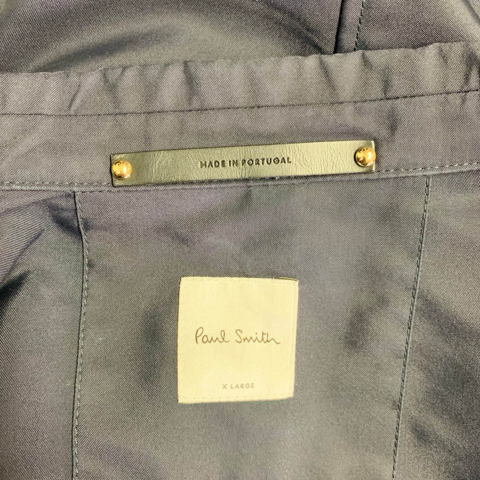 Paul Smith PAUL SMITH Size XL Navy Nylon Cotton Single Breasted Jacket Size US XL / EU 56 / 4 - 4 Thumbnail