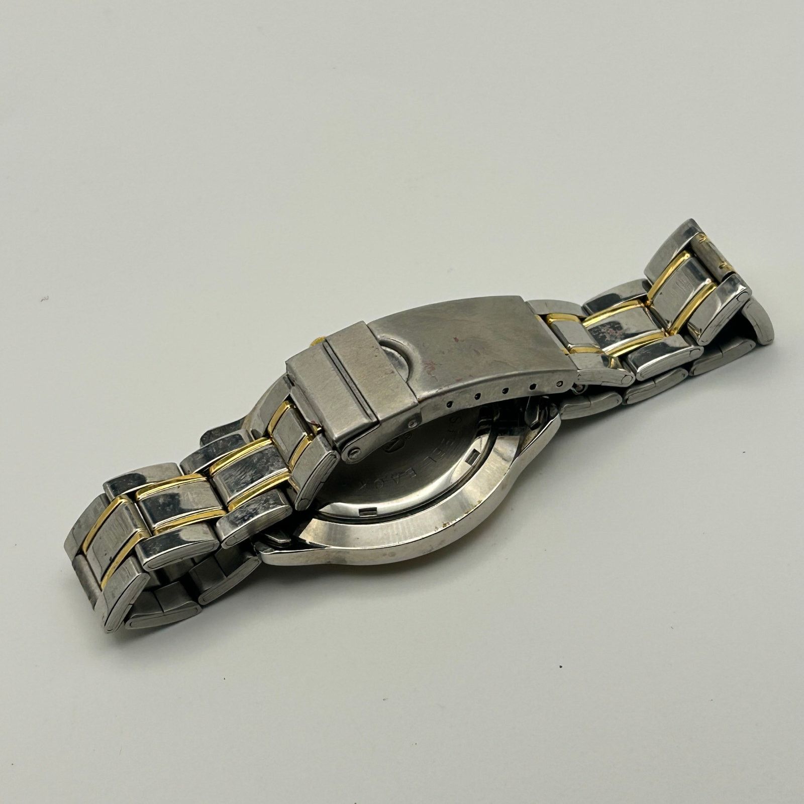 Other Sweda Silver Gold Stainless Steel Watch Working New Battery Size ONE SIZE - 5 Thumbnail