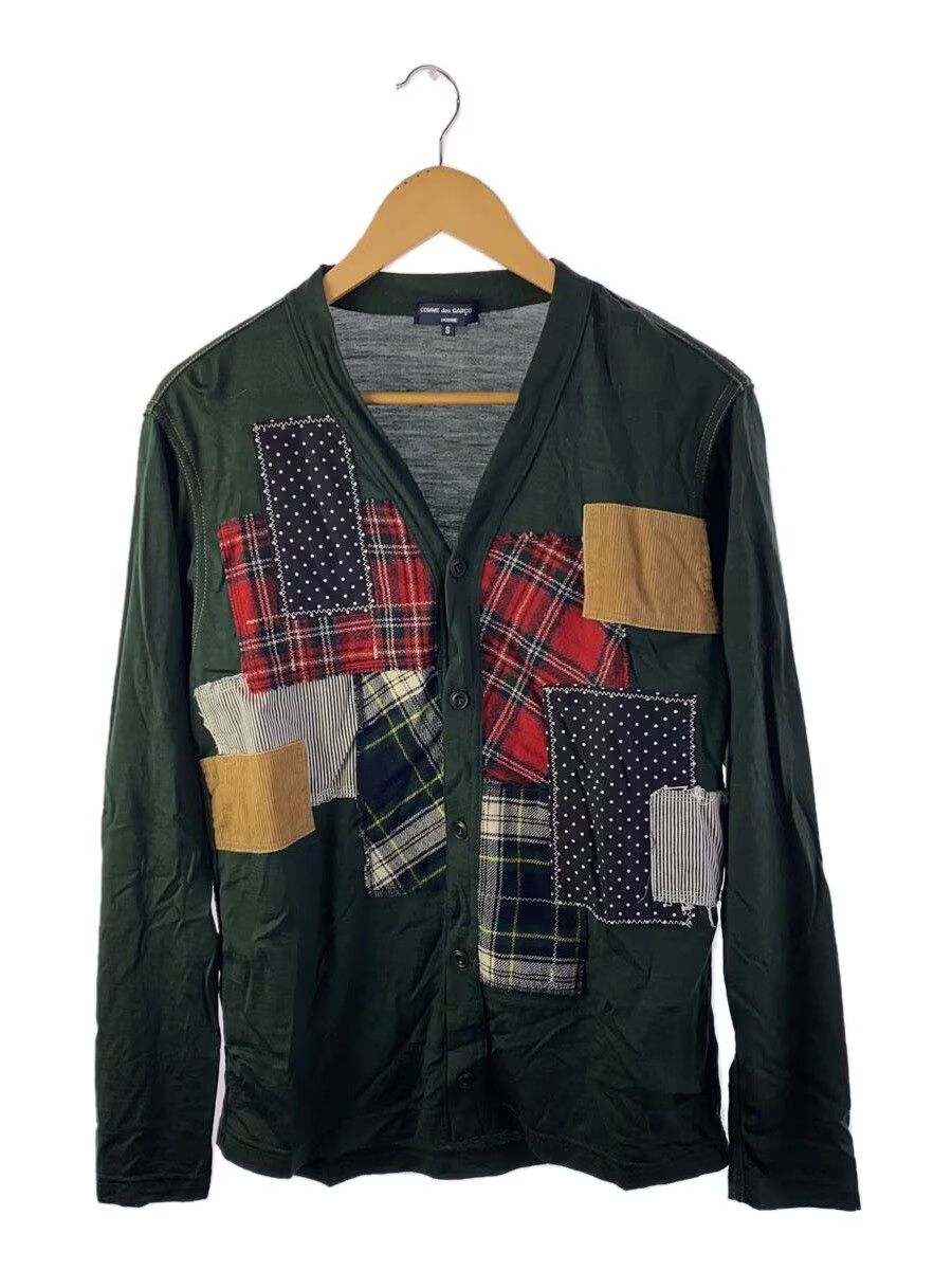 Comme des Garcons × Comme des Garcons Homme Patchwork Wool Knit Cardigan Size US S / EU 44-46 / 1 - 1 Thumbnail