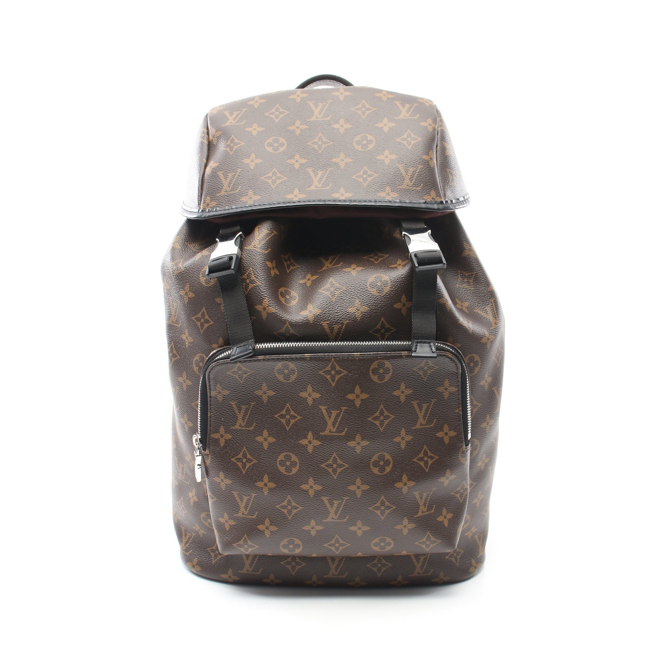 Louis Vuitton Louis Vuitton Sack Backpack Monogram Macassar Rucksack Leather Brown Black Size ONE SIZE - 1 Thumbnail