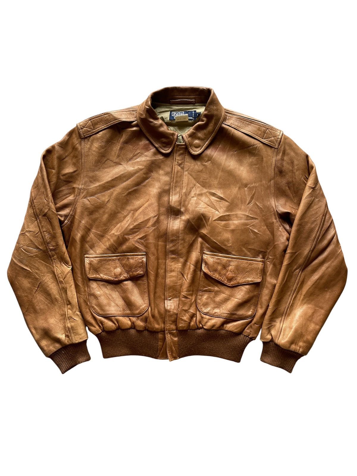 Polo Ralph Lauren Polo Ralph Lauren Deerskin Leather Bomber Jacket Aviator Size US M / EU 48-50 / 2 - 1 Thumbnail
