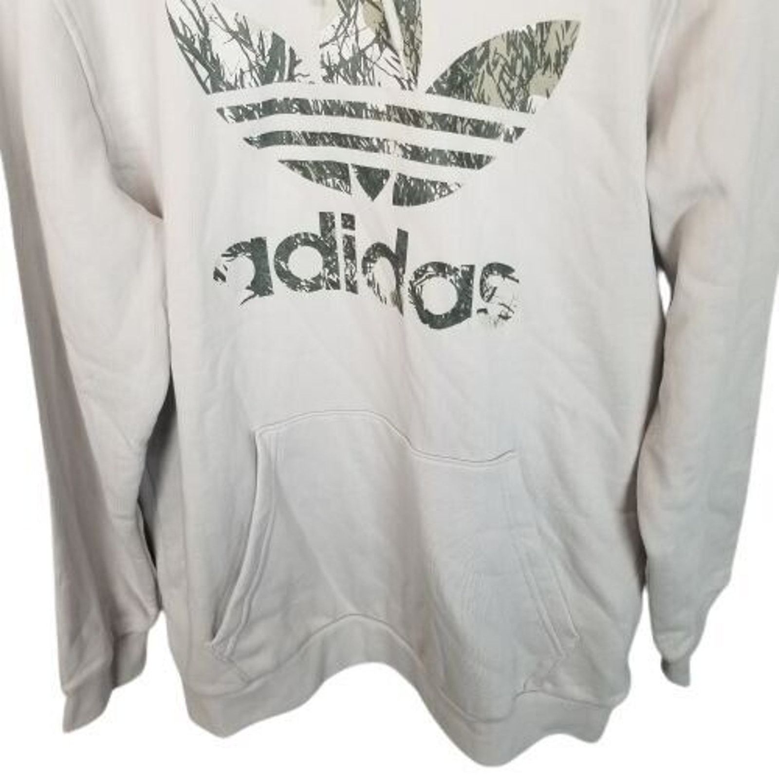 Adidas Adidas Mens Camo Block Hoodie Sweatshirt Size L Gray Active Size US L / EU 52-54 / 3 - 3 Thumbnail