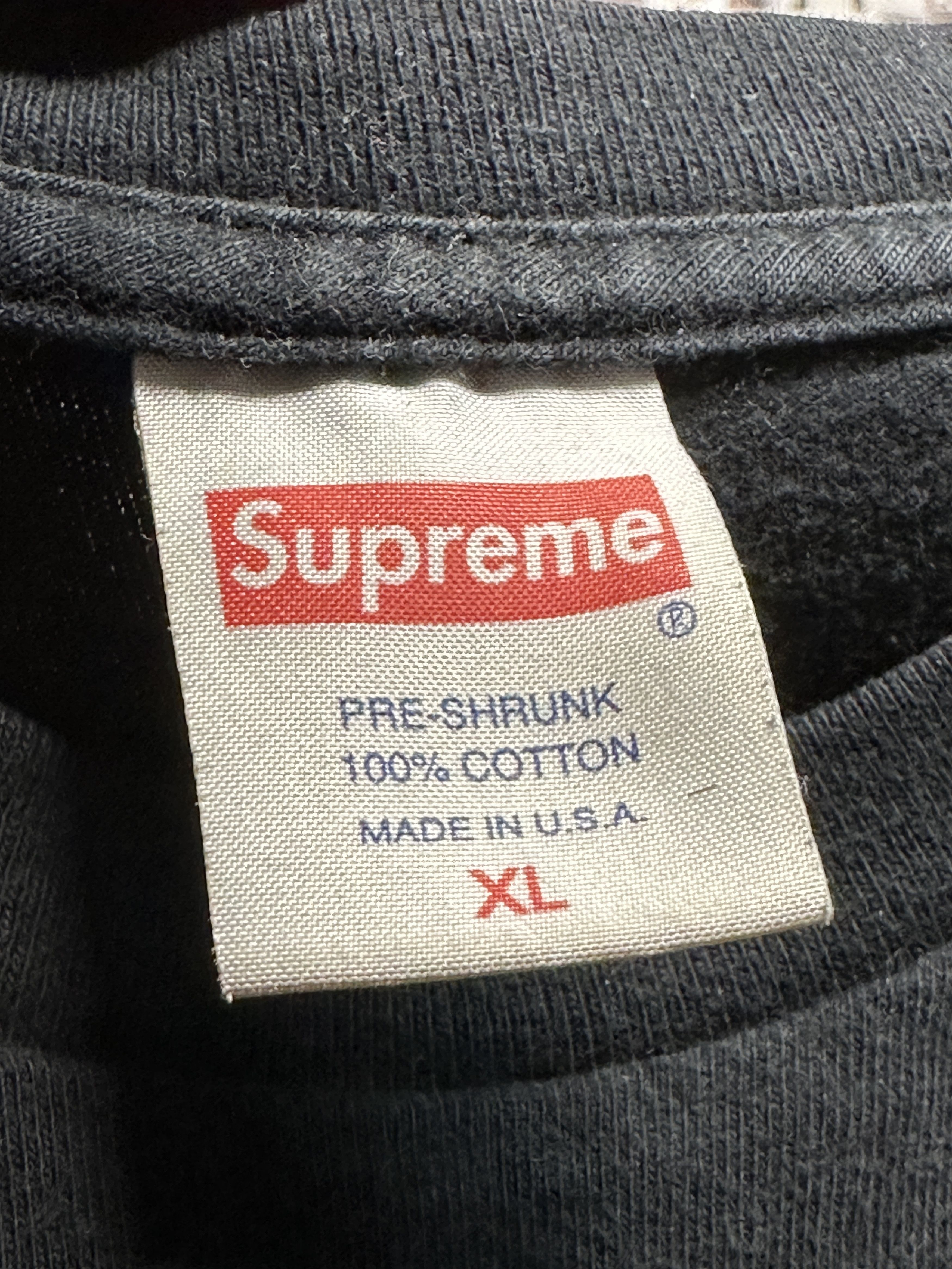 Supreme Supreme Spin Tee Black Size US XL / EU 56 / 4 - 3 Thumbnail