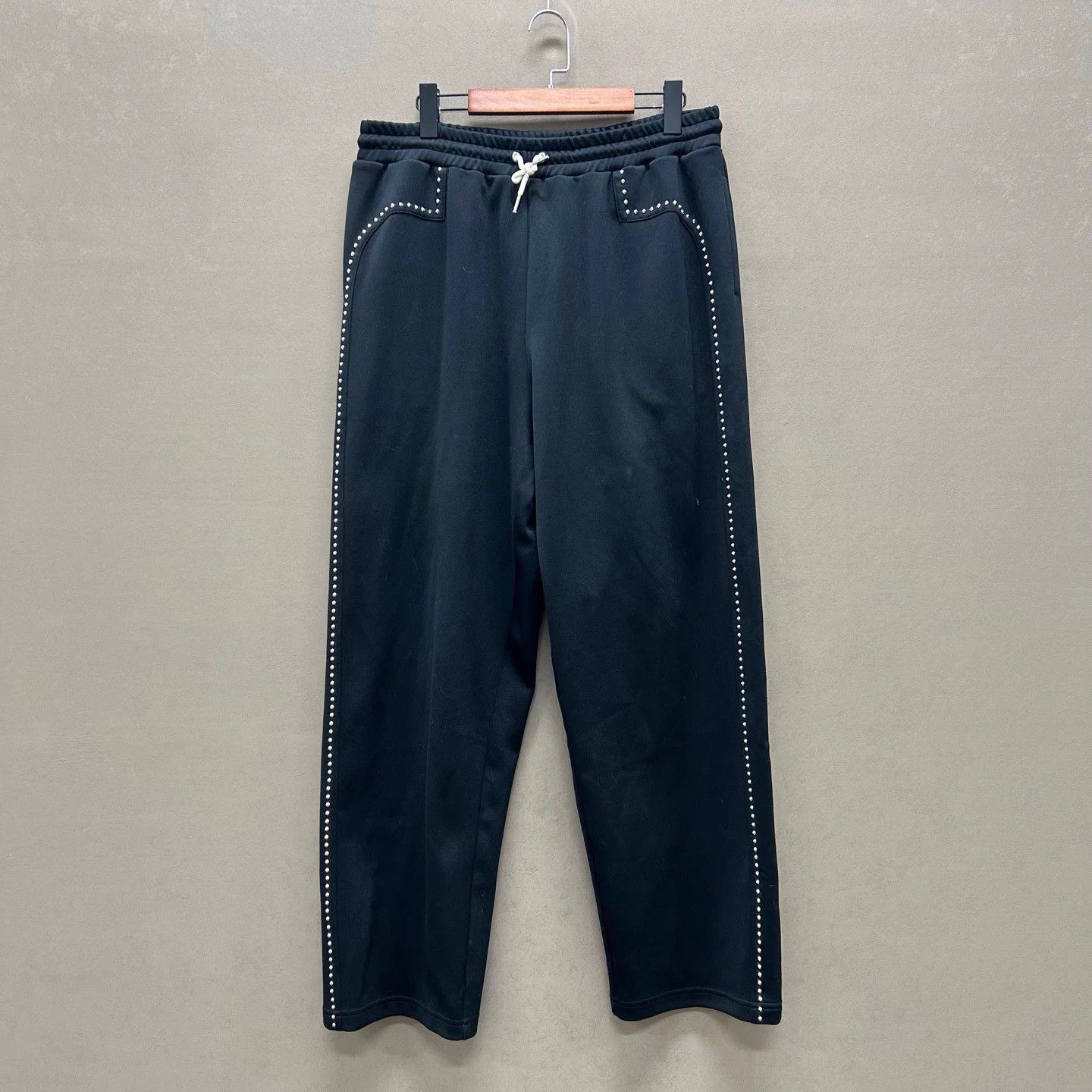 Celine Celine black stud drawstring pants XL Size 32" / US 10 / IT 46 - 1 Thumbnail
