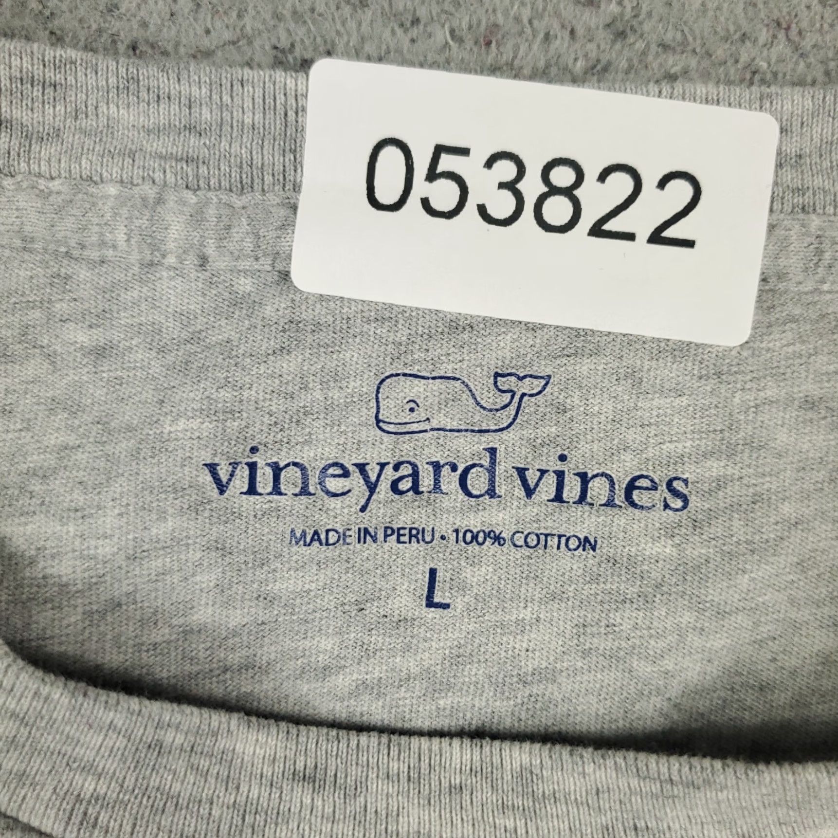 Vineyard Vines VINEYARD VINES Long Sleeve T-Shirt Mens Large Gray Whale Casual Classic Modern Size US L / EU 52-54 / 3 - 8 Thumbnail