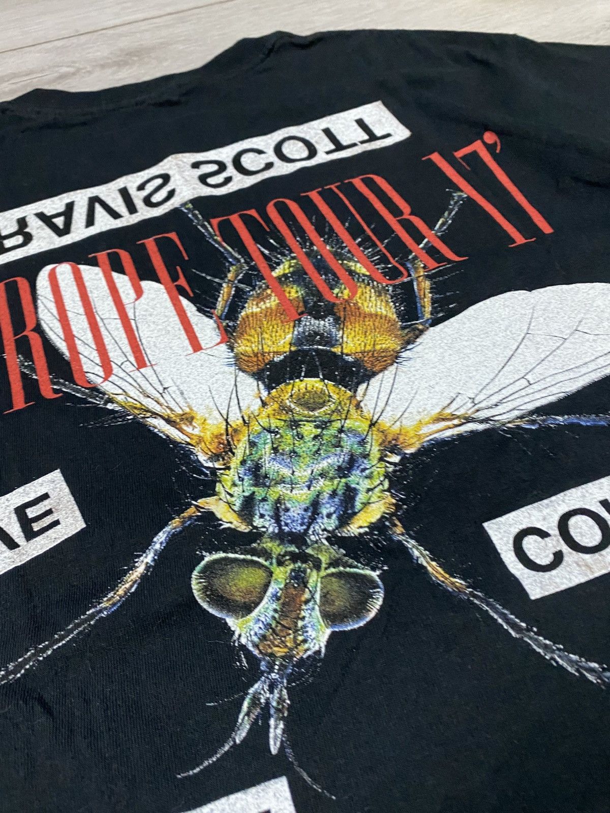Travis Scott Travis Scott Europe tour 2017 tee fly Size US M / EU 48-50 / 2 - 4 Thumbnail
