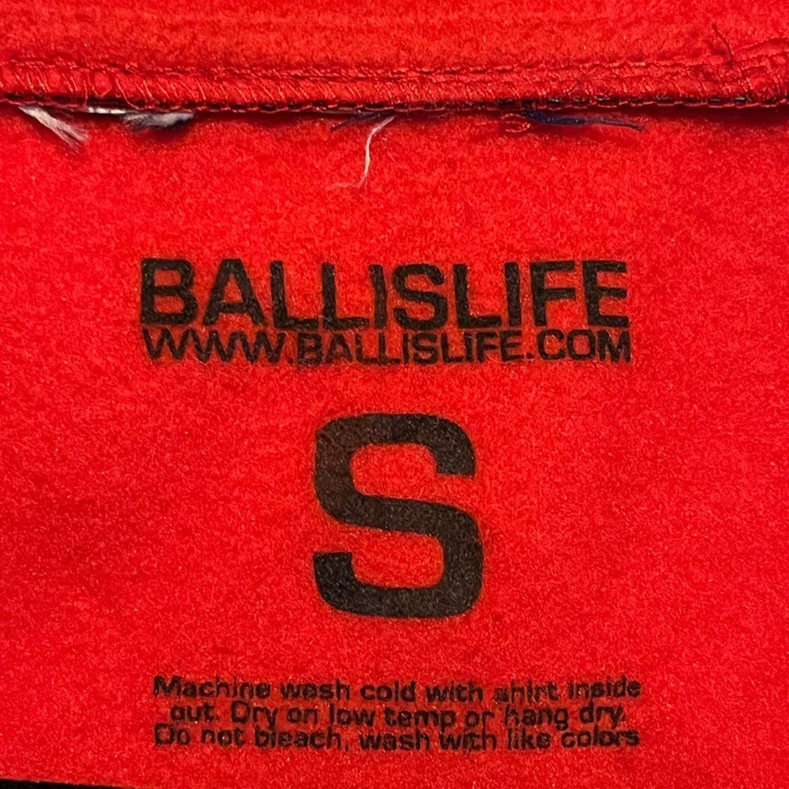 Other × Vintage Ball is Life Hoodie Red Black Zip Jacket Sz S Streetwear BB Size US S / EU 44-46 / 1 - 5 Thumbnail
