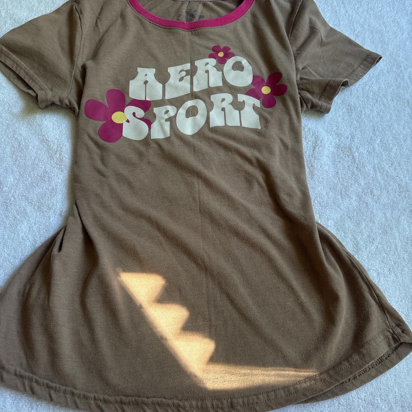 Aeropostale y2k aero sport playground prep baby tee Size XS / US 0-2 / IT 36-38 - 2 Thumbnail