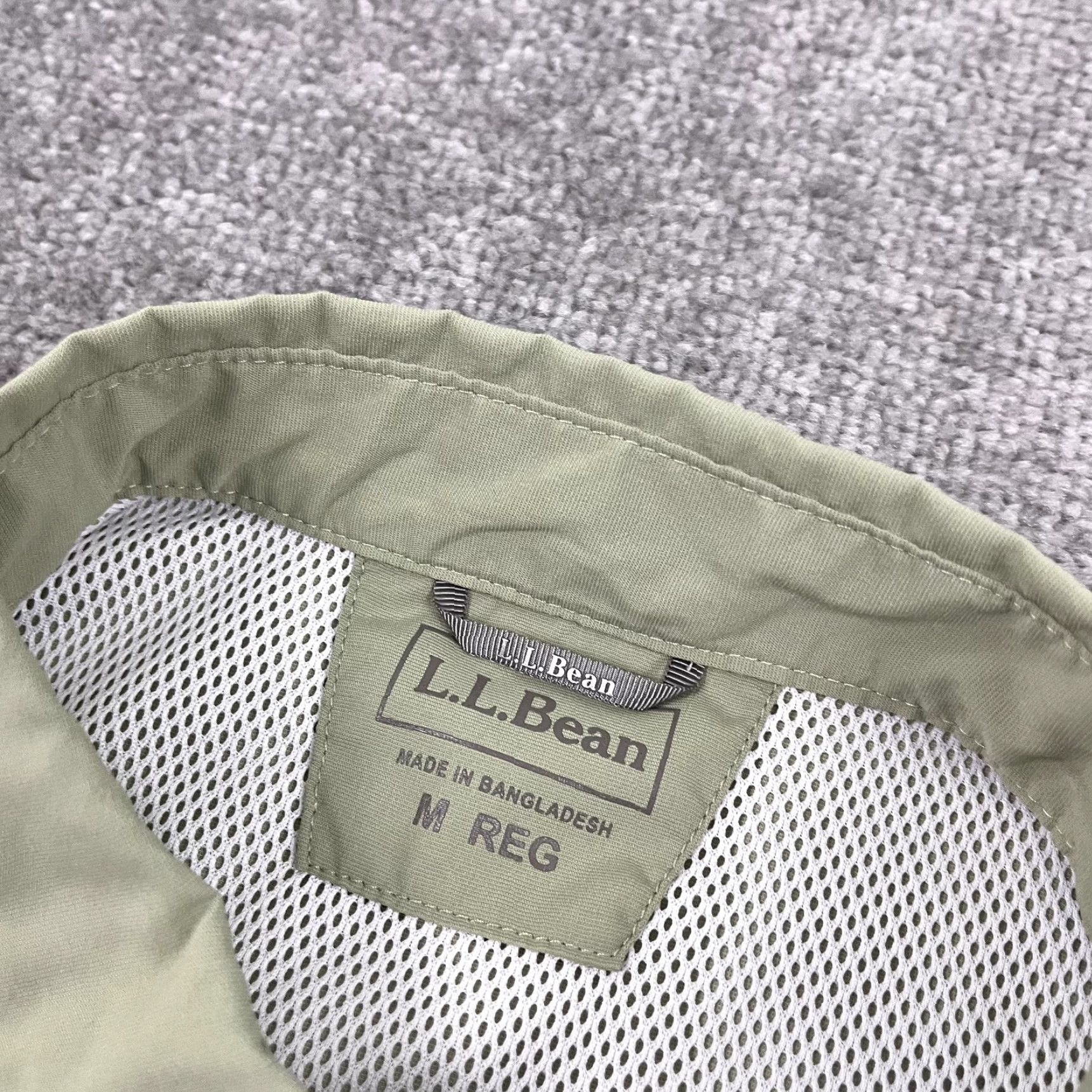 Vintage LL Bean Tropicwear Shirt Mens Medium Reg Green Hiking Fishing Button Up UPF 50+ Size US M / EU 48-50 / 2 - 2 Thumbnail