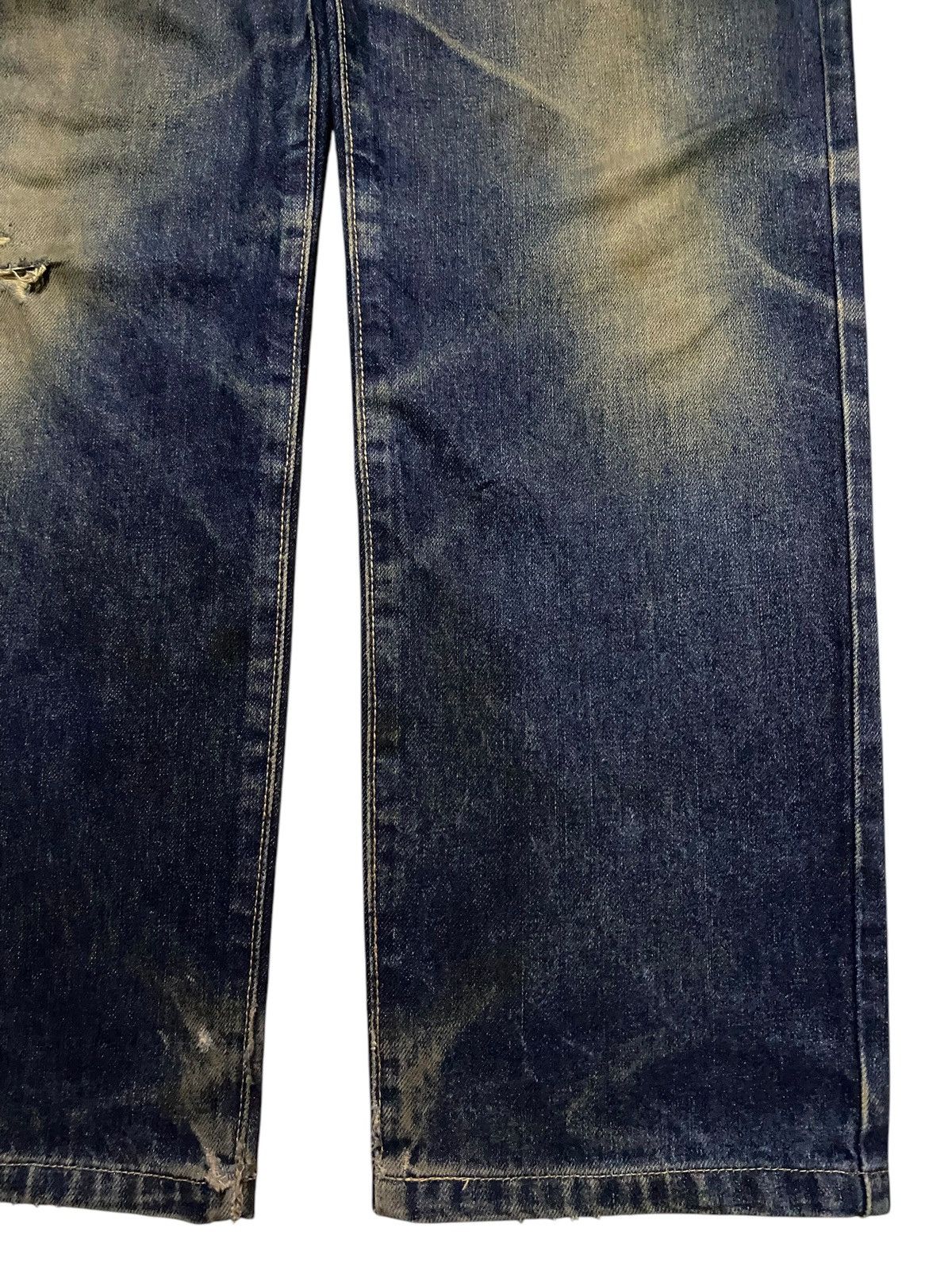 Men's Wearhouse Vintage Unique Clothing Warehouse Mud Wash Loose Jeans Size US 33 - 7 Thumbnail