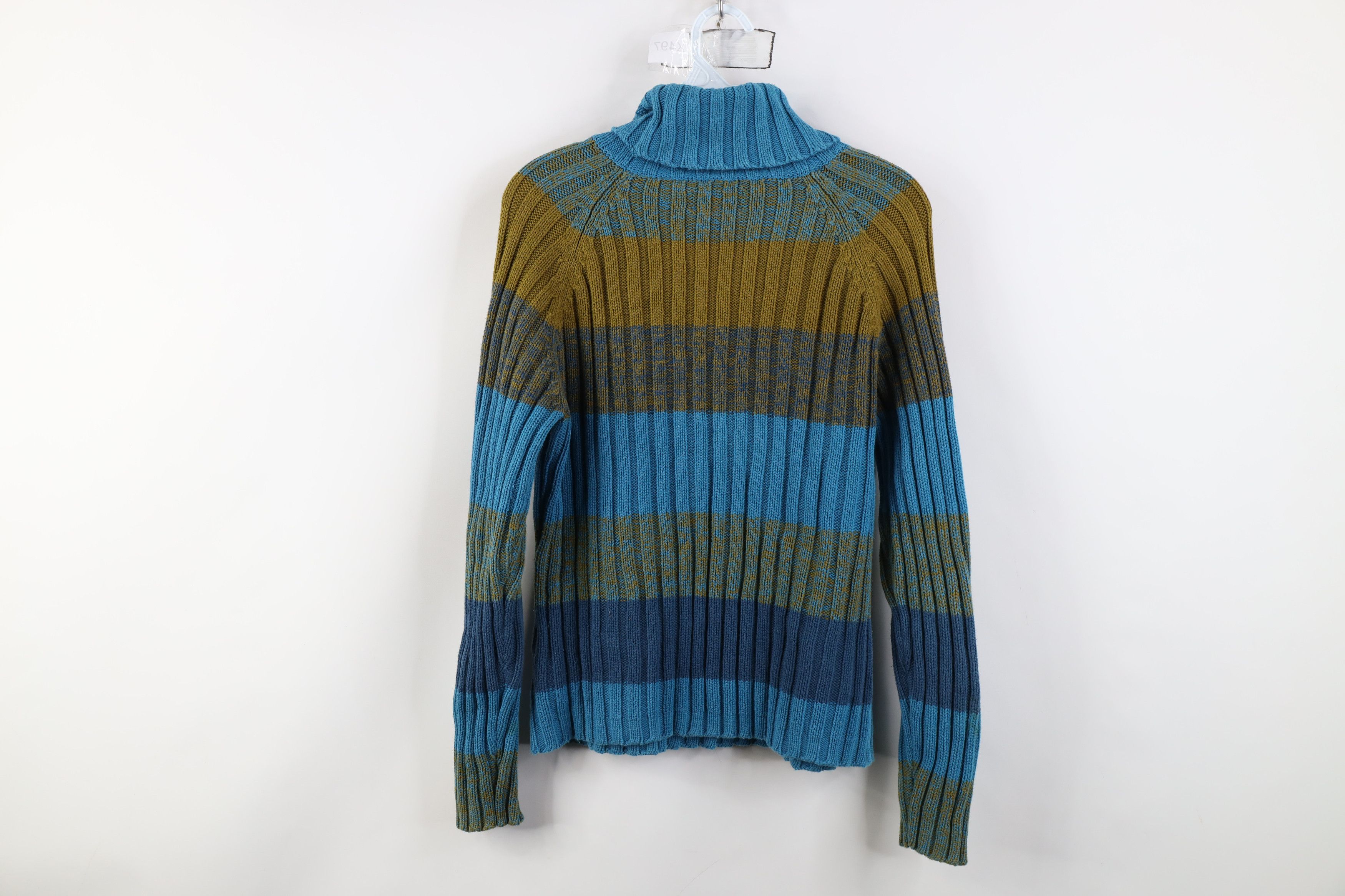Vintage Vintage 90s Streetwear Knit Cropped Turtleneck Sweater Size L / US 10 / IT 46 - 8 Thumbnail
