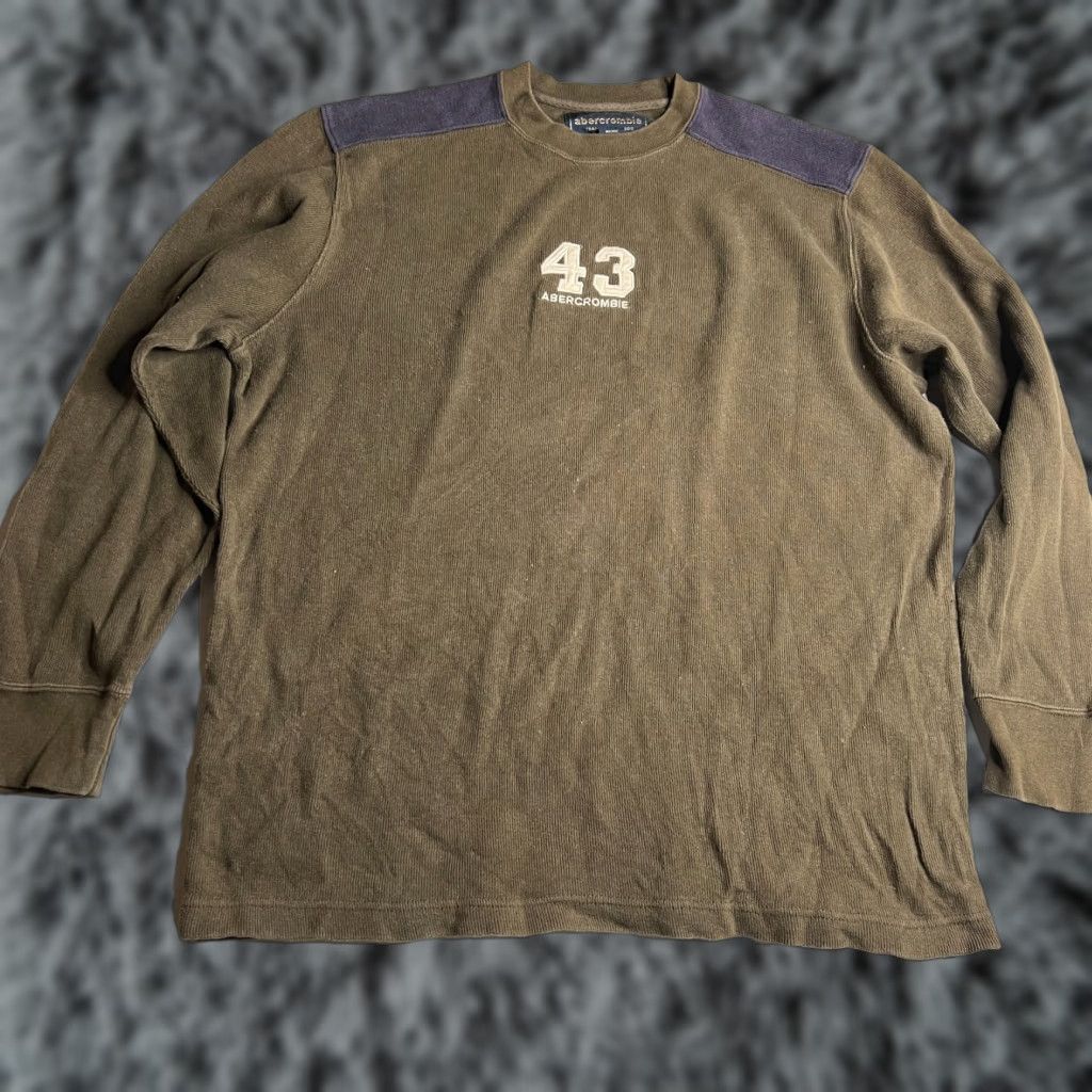Abercrombie & Fitch VINTAGE Abercrombie & Fitch Sweatshirt Men’s XL Olive Green Crewneck Size US XL / EU 56 / 4 - 1 Thumbnail