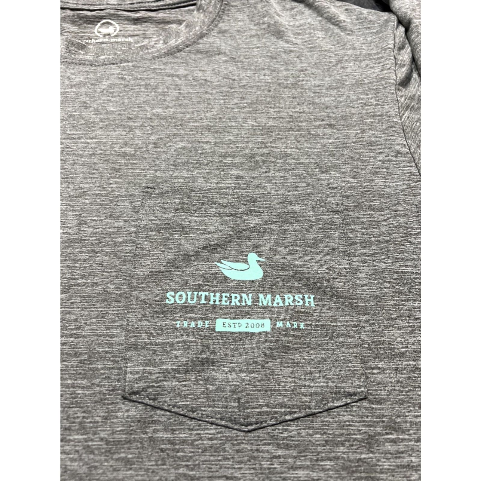 Vintage Southern Marsh Shirt Adult Medium Gray Long Sleeve Fishing Outdoor Mens Size US M / EU 48-50 / 2 - 4 Thumbnail