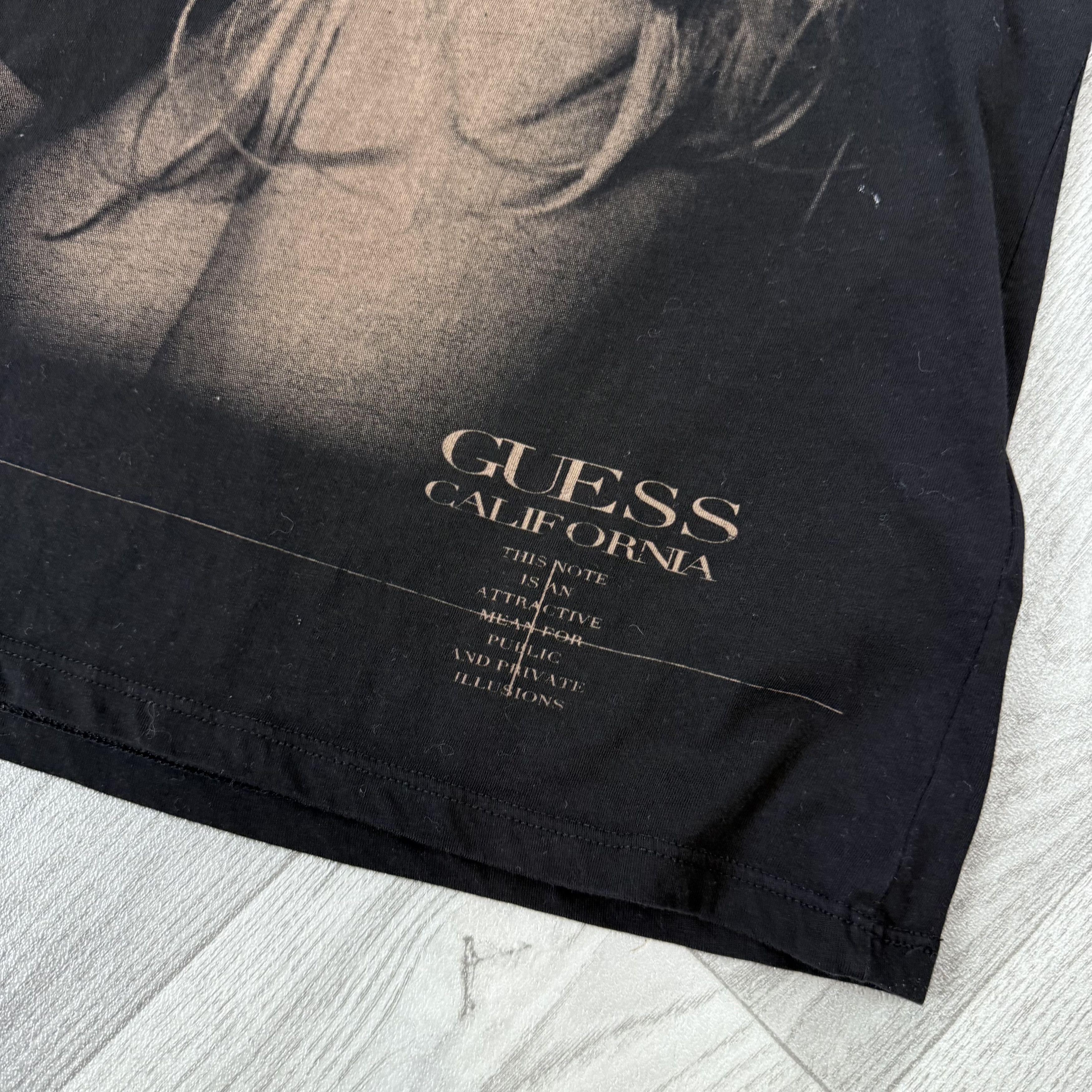 Guess Vintage Guess 10s Sexy Girl Graphic Black Tee Shirt Size M / US 6-8 / IT 42-44 - 7 Thumbnail
