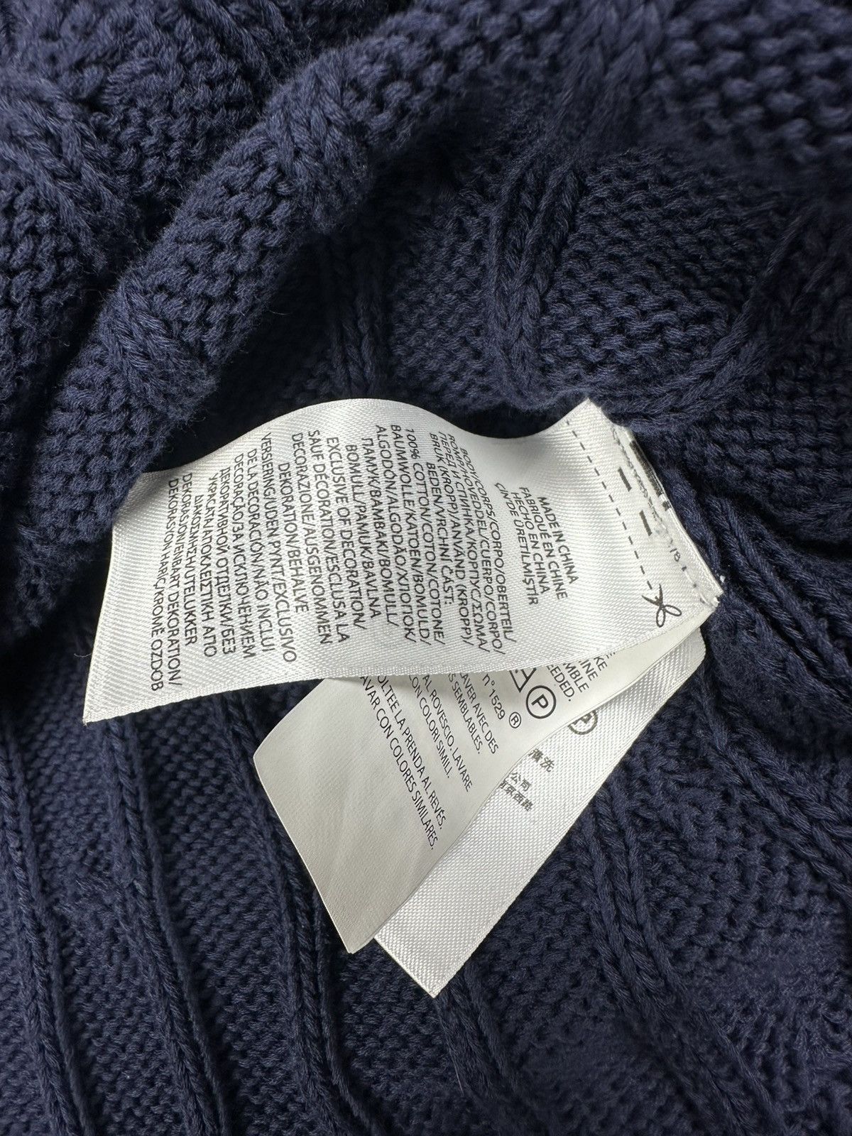 Polo Ralph Lauren Polo Ralph Lauren V-neck Cable Sweater Knits Oversized M Size M / US 6-8 / IT 42-44 - 8 Thumbnail