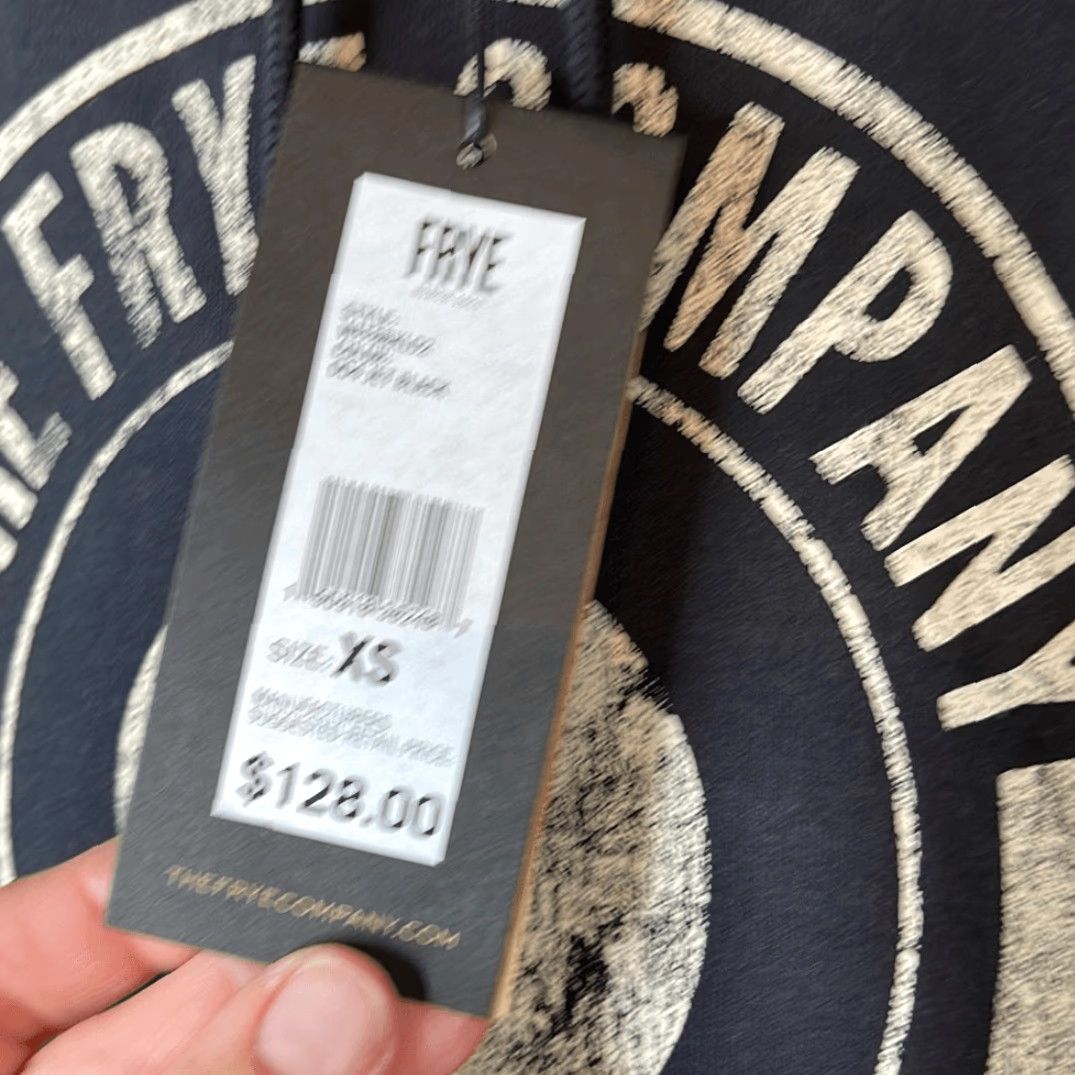 Frye VINTAGE? (No) The Frye Company Circle Logo Black Hoodie Women XS New with tags Size XS / US 0-2 / IT 36-38 - 3 Thumbnail