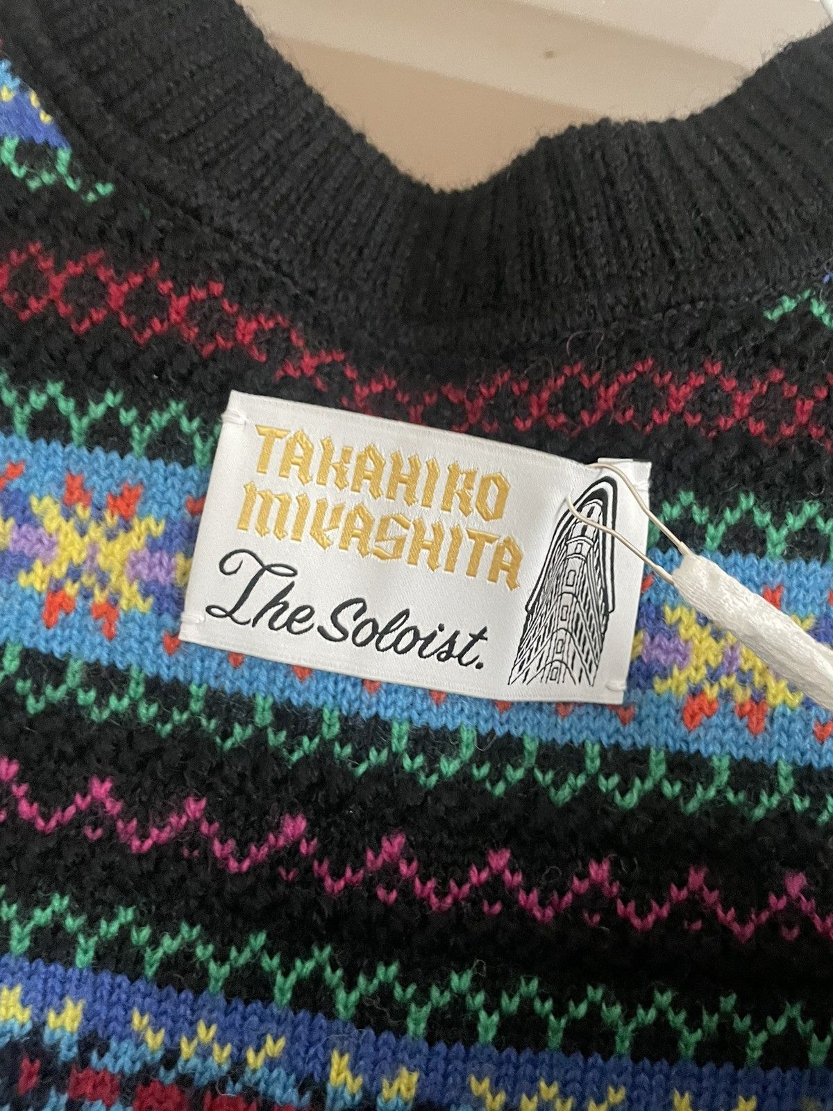 Takahiromiyashita The Soloist. REVERSED DOUBLE ZIP FAIR ISLE PATTERN VEST Size US L / EU 52-54 / 3 - 3 Thumbnail