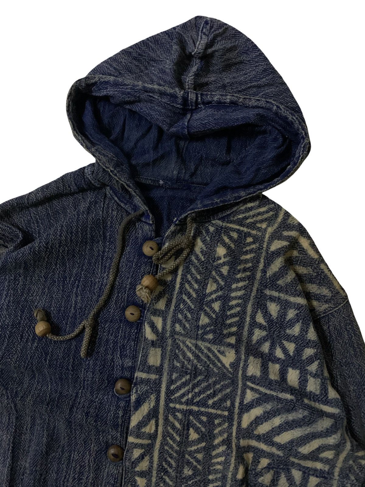 Japanese Brand Vintage Japanese Indigo Blue Patchwork Denim Jacket Size US L / EU 52-54 / 3 - 8 Thumbnail