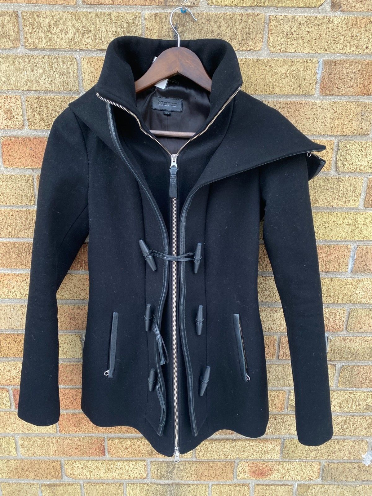 Mackage Mackage Steffy Wool Cashmere Black Long Heavy Coat Toggle C Size XS / US 0-2 / IT 36-38 - 7 Thumbnail