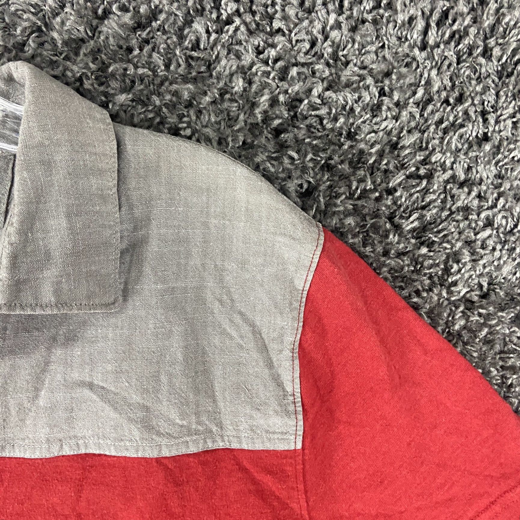 Banana Republic Banana Republic Polo Short Sleeve Men L Slim Fit Gray Red Multicolor Size US L / EU 52-54 / 3 - 4 Thumbnail
