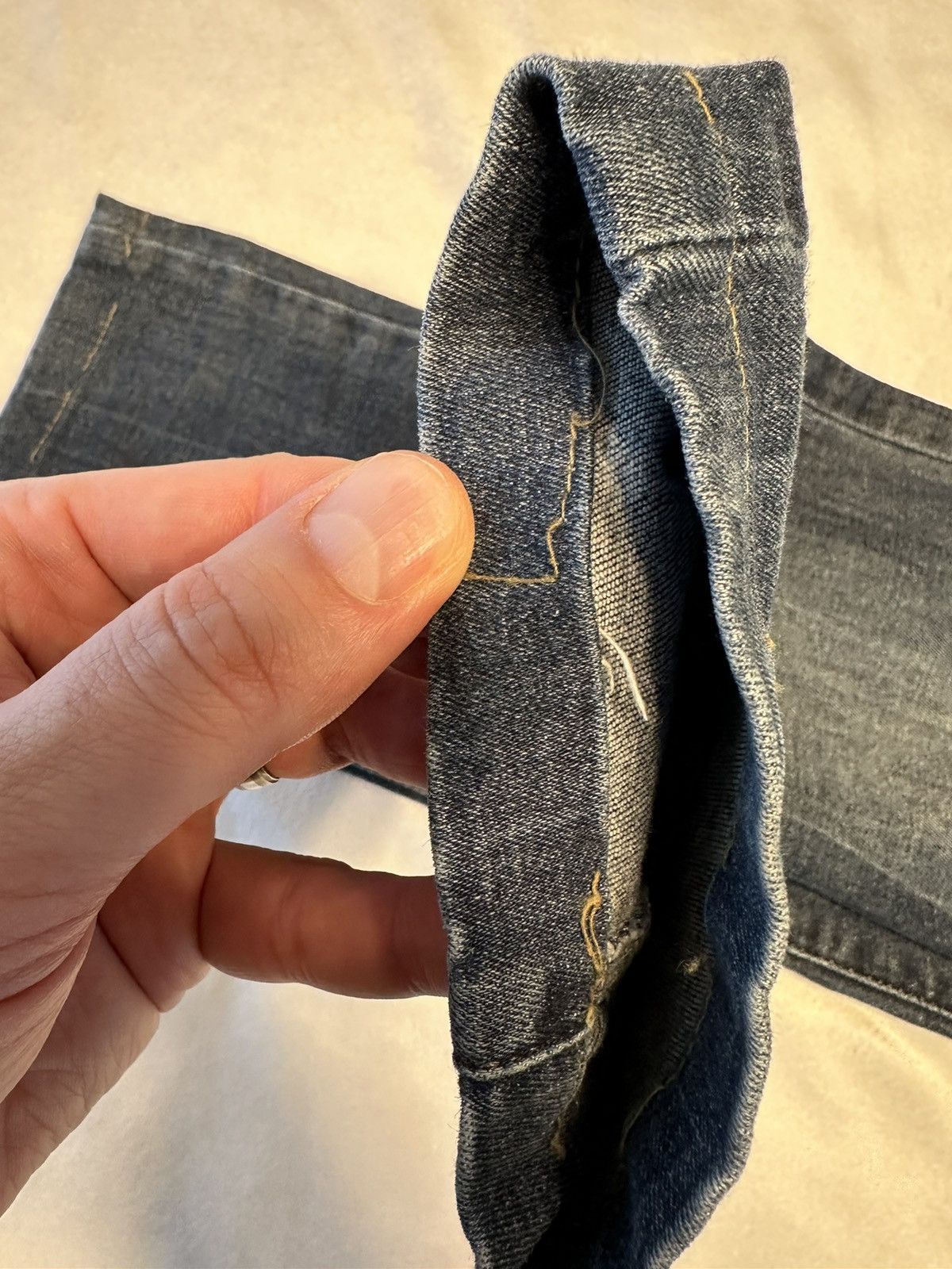 Diesel Women's Diesel Livier Jeans Sz 30”x32”Hemmed Stretch Jegging Size 30" / US 8 / IT 44 - 3 Thumbnail
