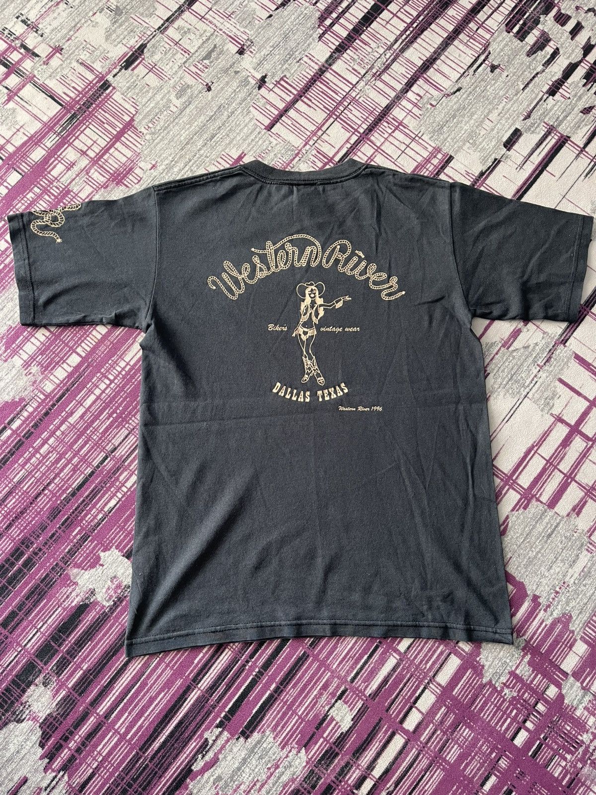Western Rise VINTAGE 90S YOUTH WESTERN RIVER TEE VERY RARE Size US L / EU 52-54 / 3 - 1 Thumbnail