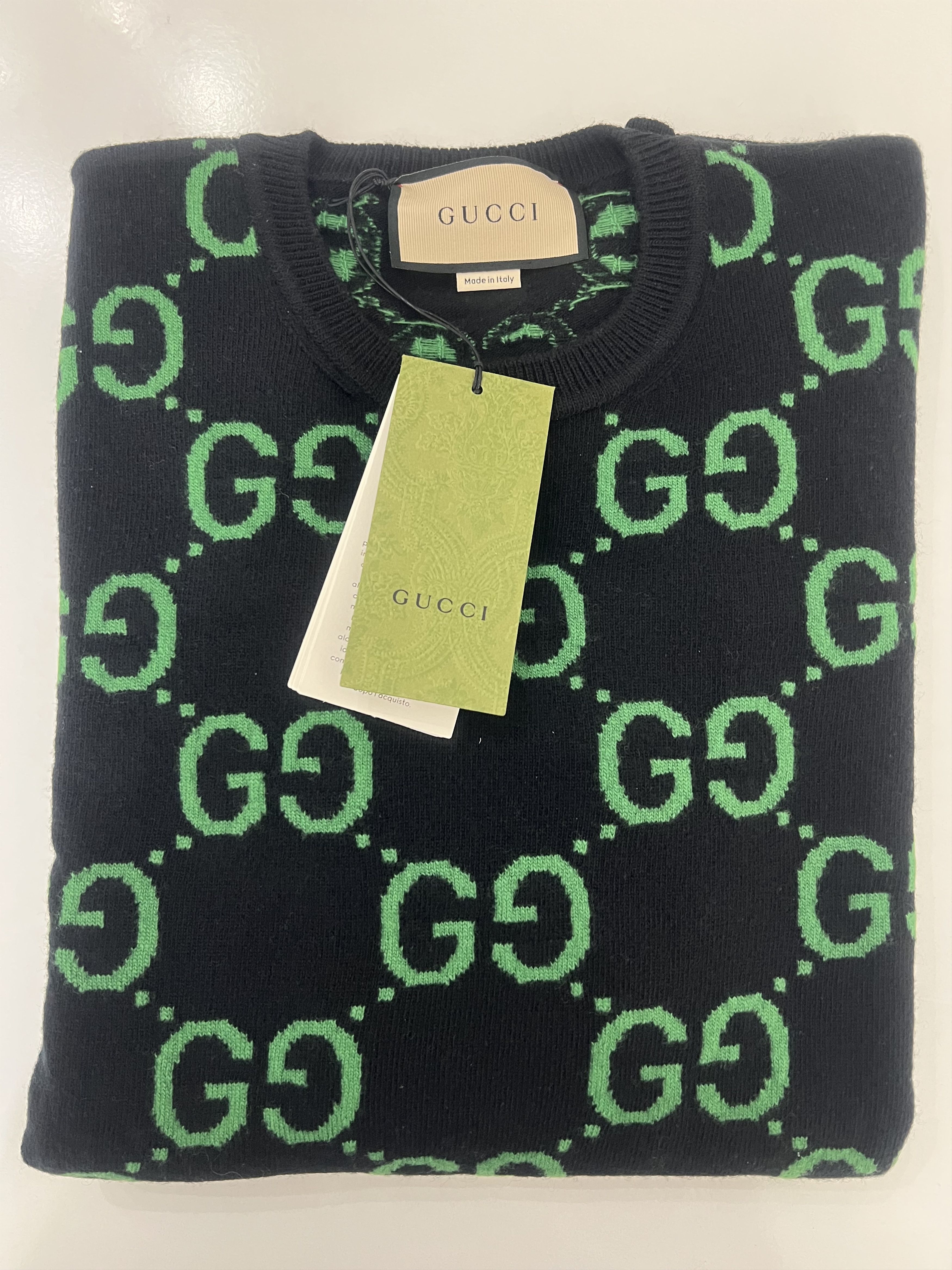 Gucci Gucci - Maglione In Lana Con Monogramma GG Taglia M Size US M / EU 48-50 / 2 - 8 Thumbnail