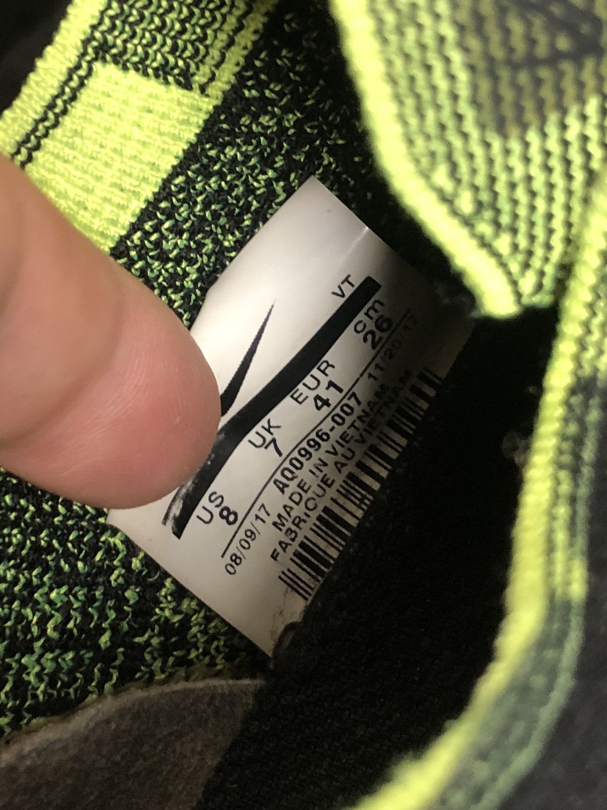 Acronym × Nike Nike Acronym Air Vapormax Moc 2 Volt Size US 8 / EU 41 - 7 Thumbnail