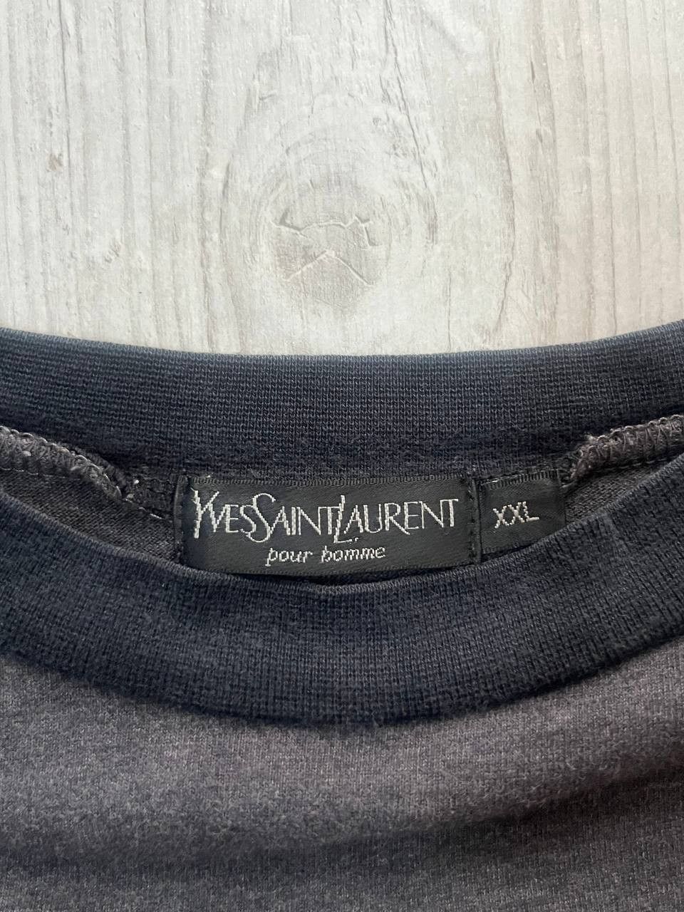 Vintage × Yves Saint Laurent Vintage Yves Saint Laurent Long Sleeve Small Logo Size US XXL / EU 58 / 5 - 3 Thumbnail