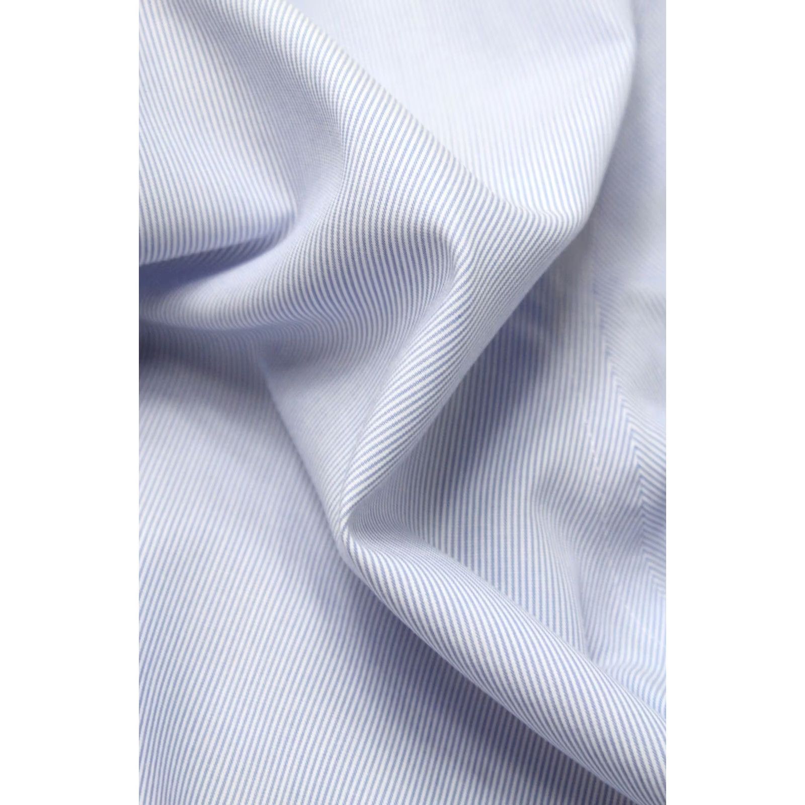 Suitsupply Suitsupply Dress Shirt Extra Slim Fit 41-7 / 16L Cutaway Collar Blue, Men's, Pinstripe, Button-Up, Formal, Business Size 42R - 6 Thumbnail