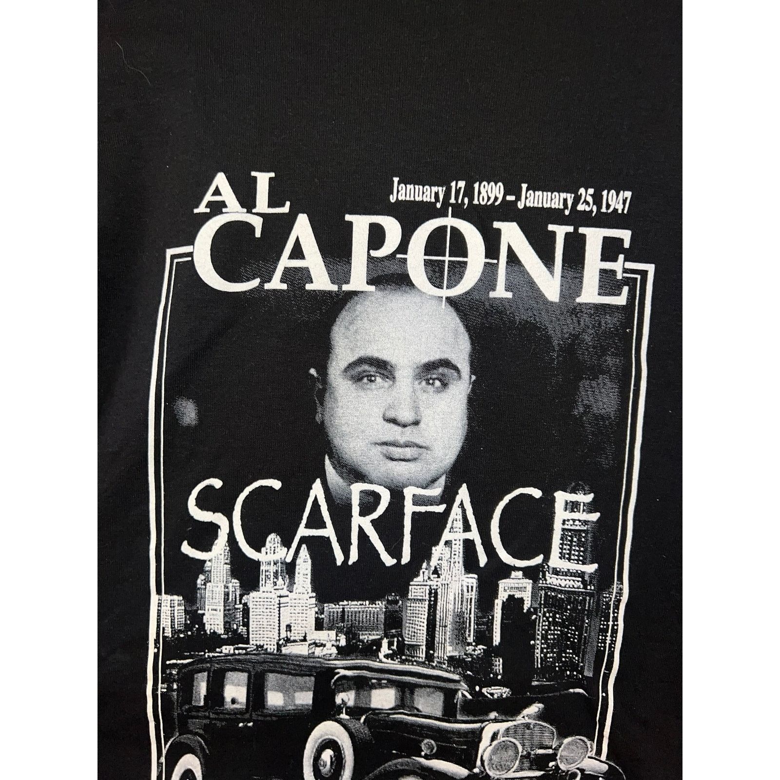 Gildan Vintage Al Capone Shirt Scarface Public Enemy #1 Graphic Tee Size US M / EU 48-50 / 2 - 6 Thumbnail