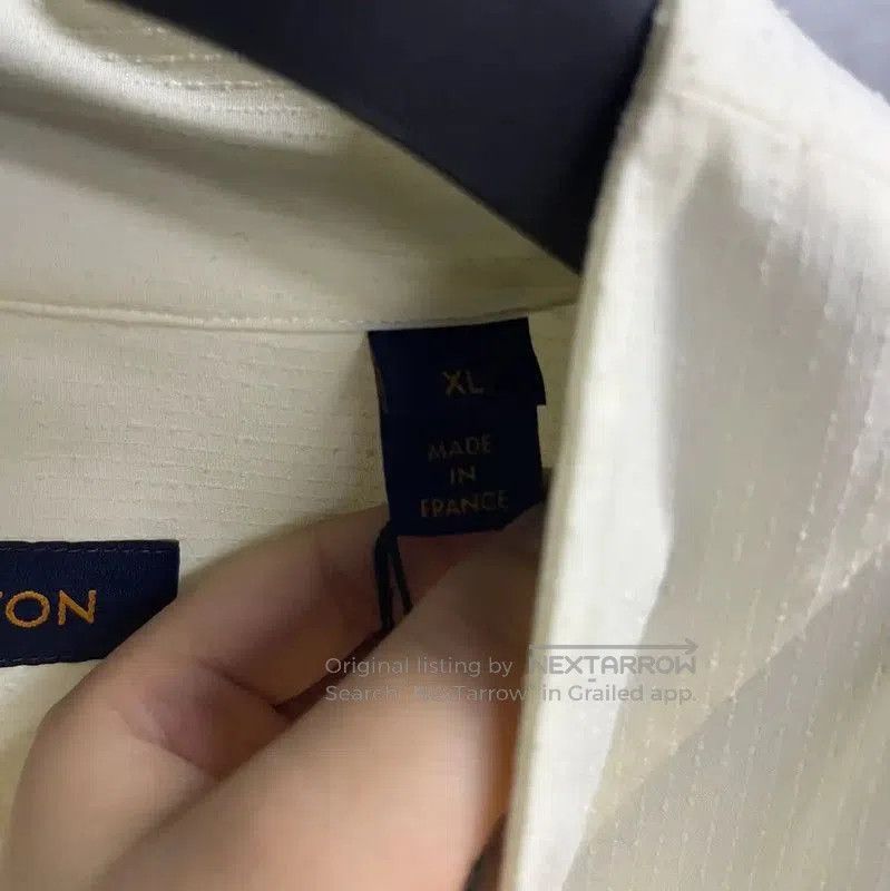 Louis Vuitton Louis Vuitton White Cotton Men's Shirt XL . Size US XL / EU 56 / 4 - 4 Thumbnail