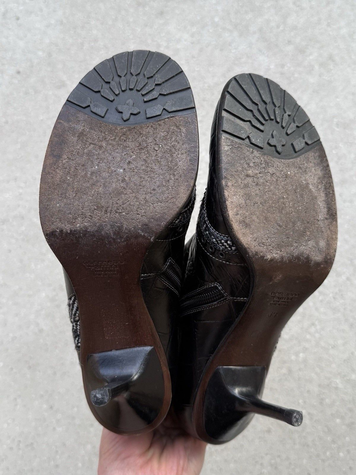 Vintage Goffredo Fantini Leather Heel Shoes Boots Size 39 Size US 9 / IT 39 - 14 Thumbnail