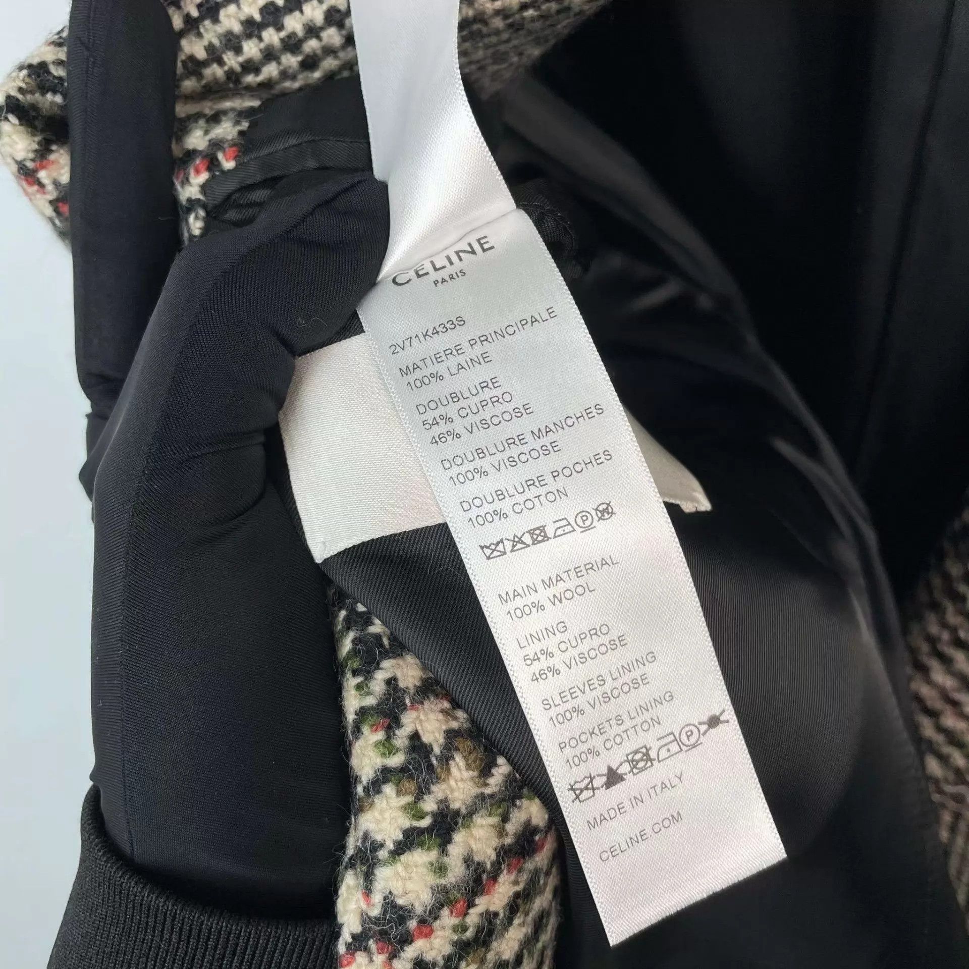 Celine Celine 98 New Wool Plaid Blazer 38 Size 38R - 4 Thumbnail