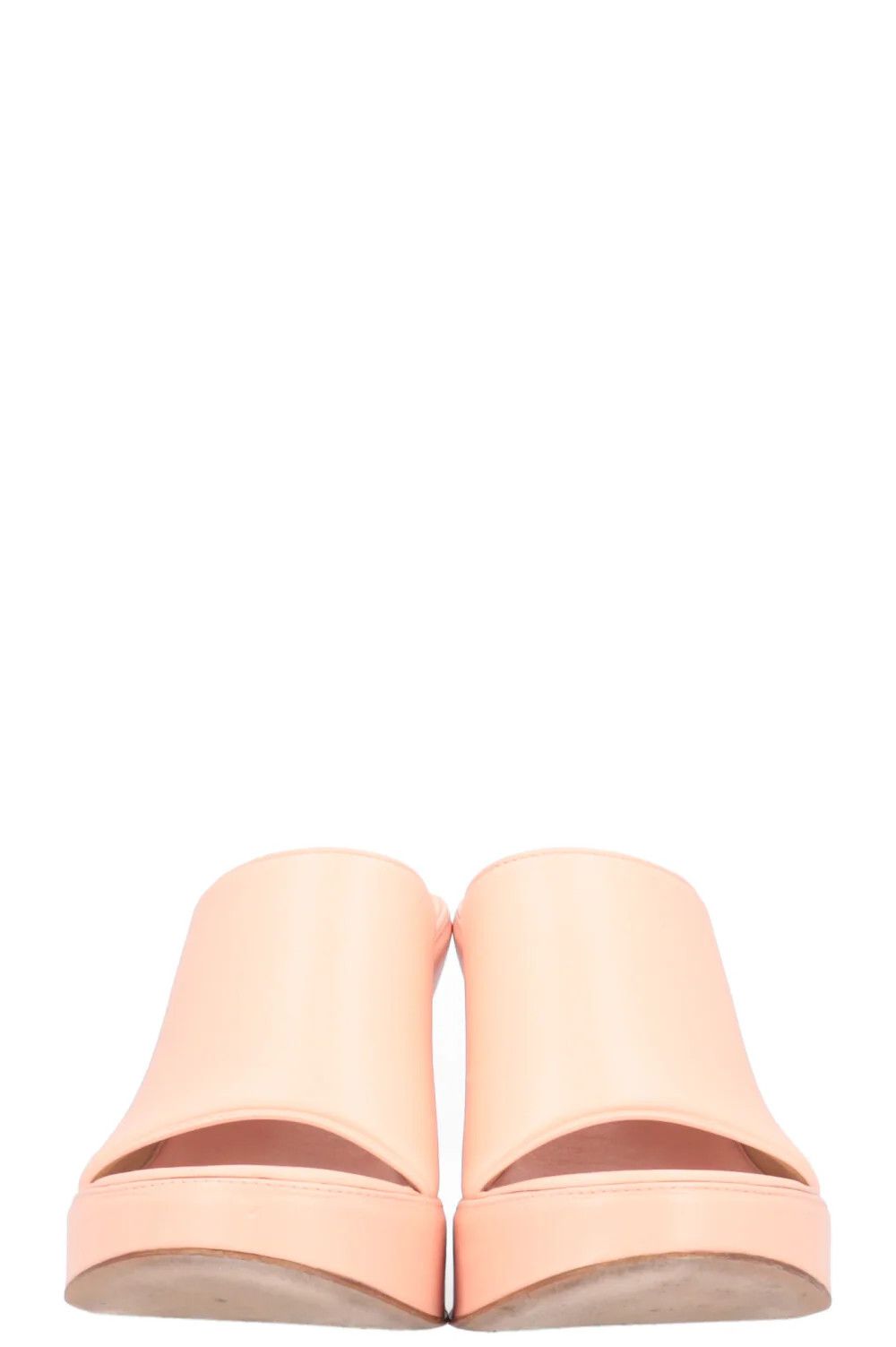 Bottega Veneta o1y0725 Mules in Salmon Pink Size US 9 / IT 39 - 4 Thumbnail