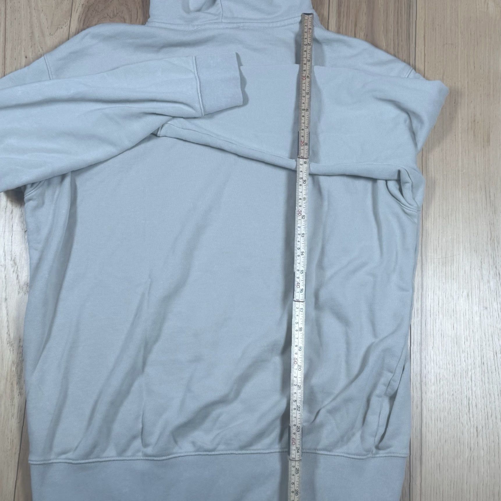 Nike VINTAGE Nike Hoodie Center Swoosh Mens Small Beige Cream Pullover Size US S / EU 44-46 / 1 - 7 Thumbnail