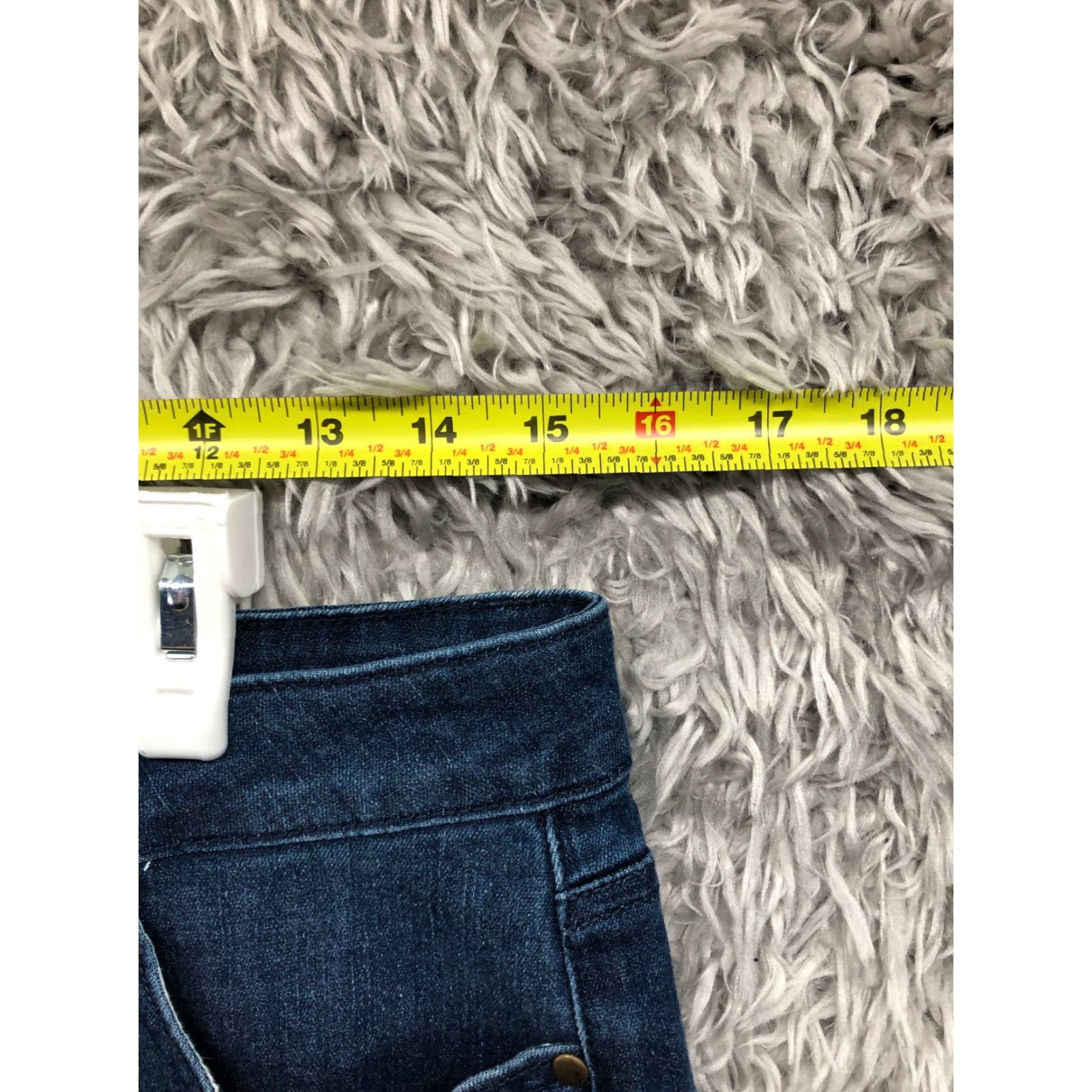 Vintage Measure & Made Jeans Womens 10 Mid Rise Dark Wash Blue Denim Jeans Size 32" / US 10 / IT 46 - 2 Thumbnail