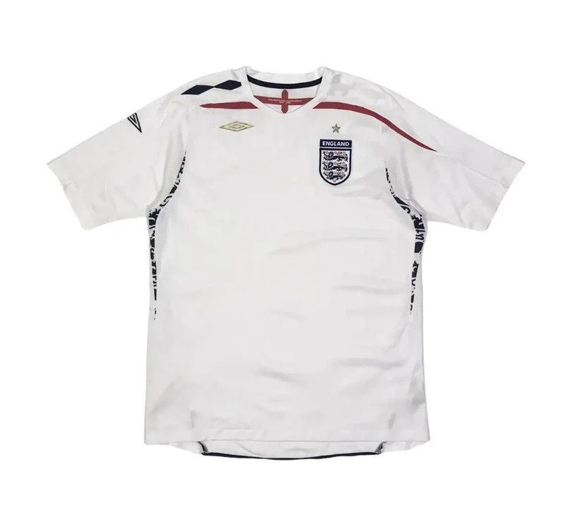 Umbro England 2007-09 Home Football T-Shirt Size XL Size US XL / EU 56 / 4 - 1 Thumbnail