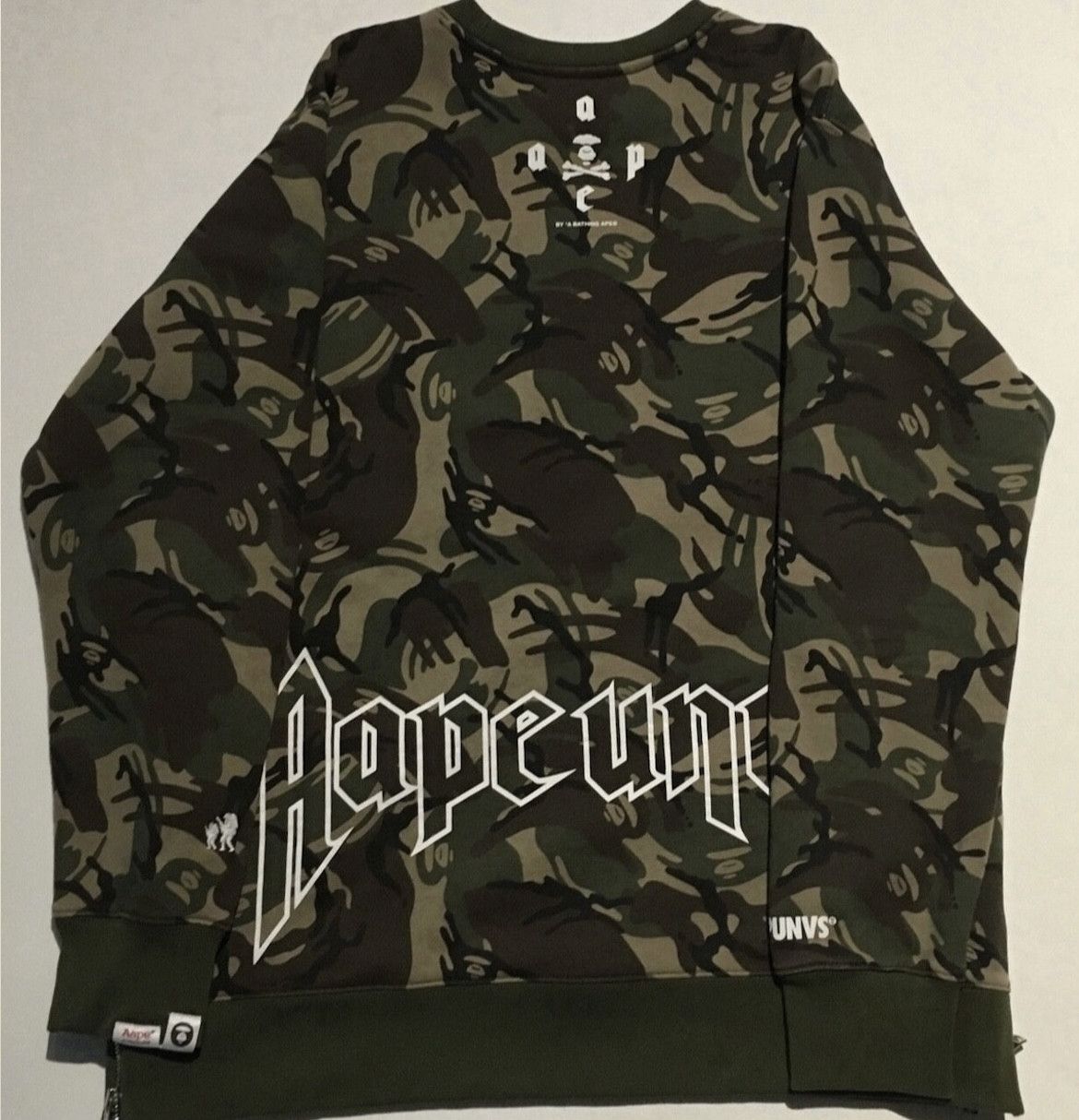 Aape × Bape Bape Aape camo crew neck sweatshirt Size US L / EU 52-54 / 3 - 2 Thumbnail
