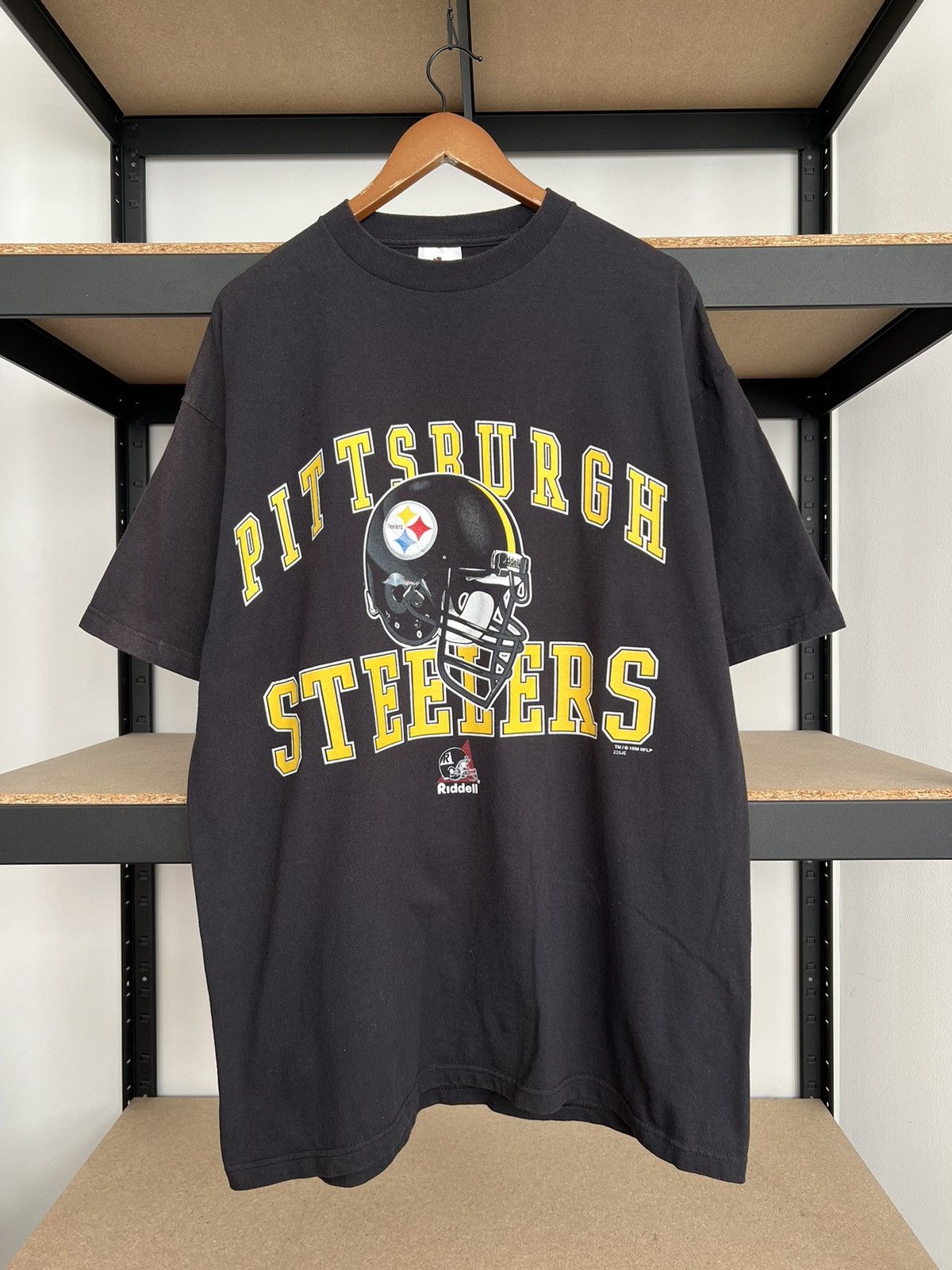 NFL Vintage 1998 Pittsburgh Steelers NFL Black T-shirt Size US XL / EU 56 / 4 - 1 Thumbnail