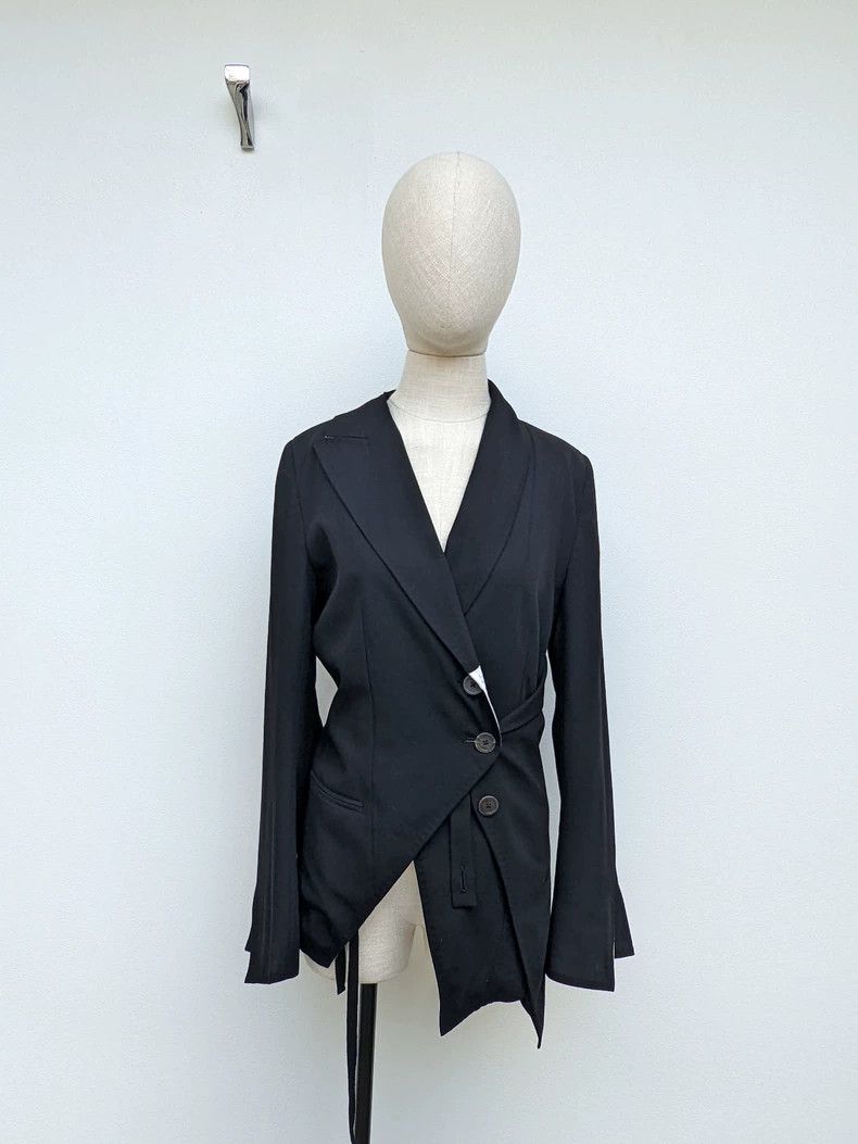 Ann Demeulemeester Ann Demeulemeester Deconstructed Blazer-yf Size US M / EU 48-50 / 2 - 1 Thumbnail