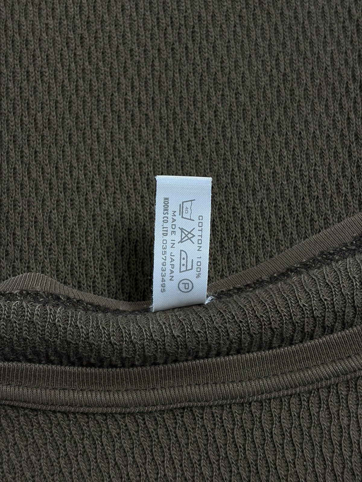 Rick Owens Number (N)ine FW02 brown thermal longsleeve Size US S / EU 44-46 / 1 - 4 Thumbnail